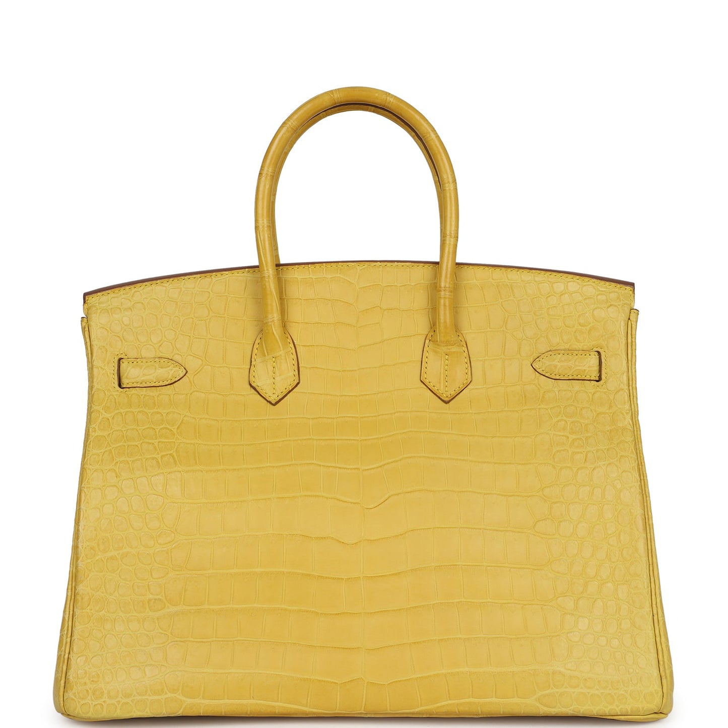 Hermes Birkin 35 Mimosa Matte Porosus Crocodile Gold Hardware - Bob Flawless Skincare 