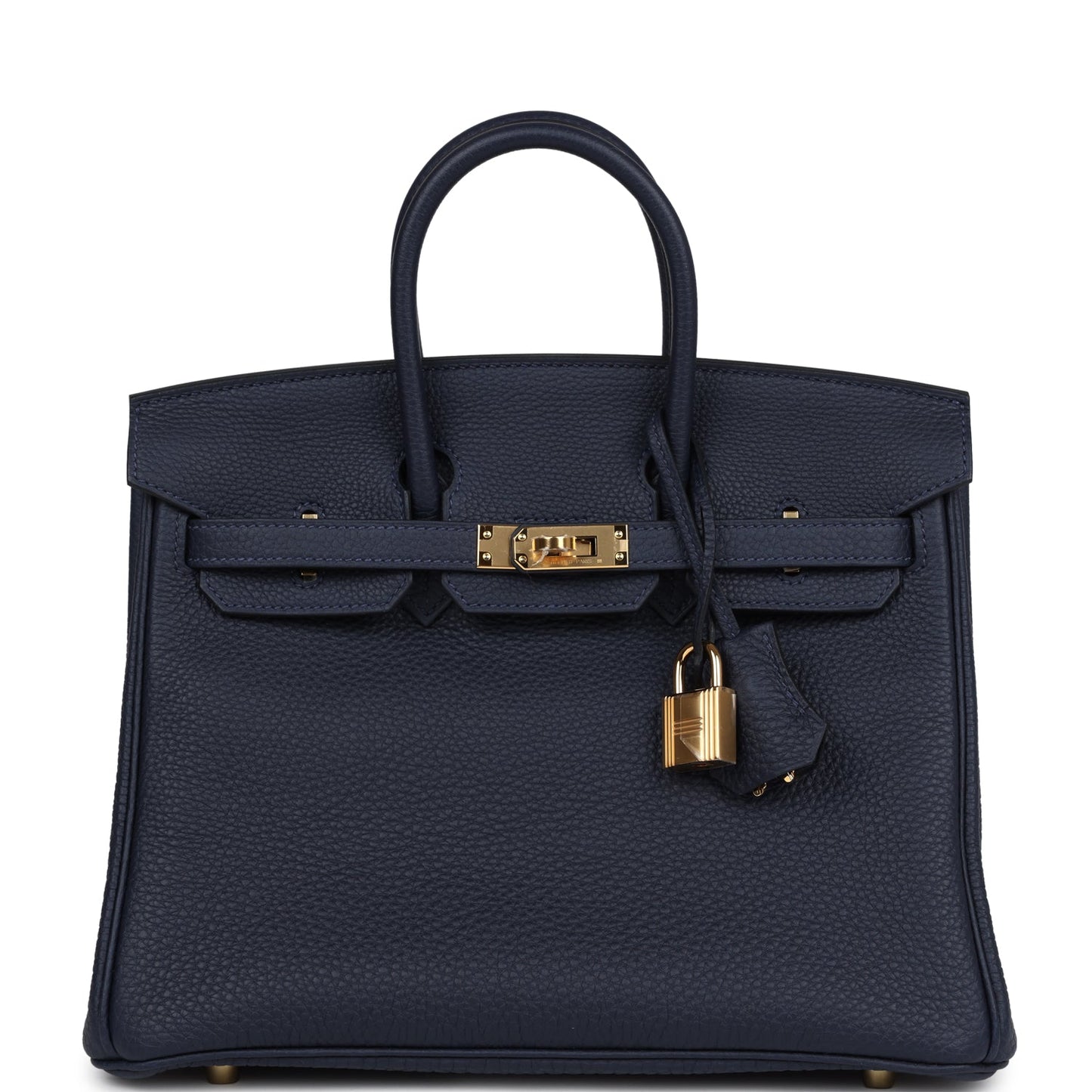 Hermes Birkin 25 Bleu Nuit Togo Gold Hardware