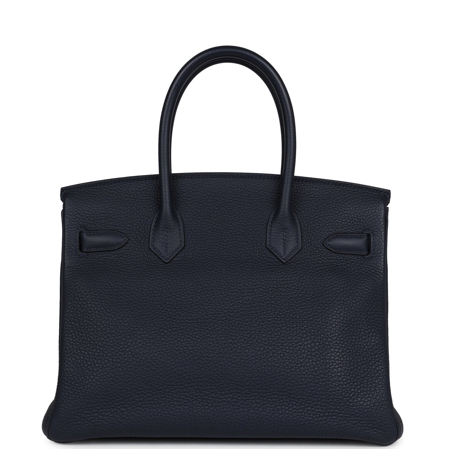 Pre-owned Hermes Birkin 30 Bleu Nuit Verso Clemence Palladium Hardware