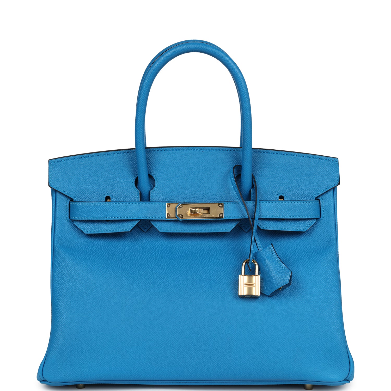 Pre-owned Hermes Birkin 30 Bleu Zanzibar Epsom Gold Hardware - Bob Flawless Skincare 