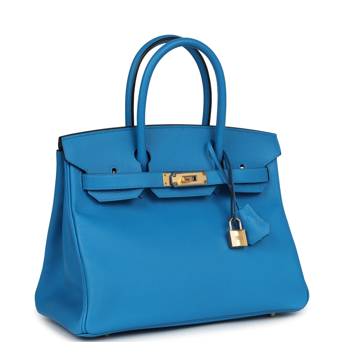 Pre-owned Hermes Birkin 30 Bleu Zanzibar Epsom Gold Hardware - Bob Flawless Skincare 