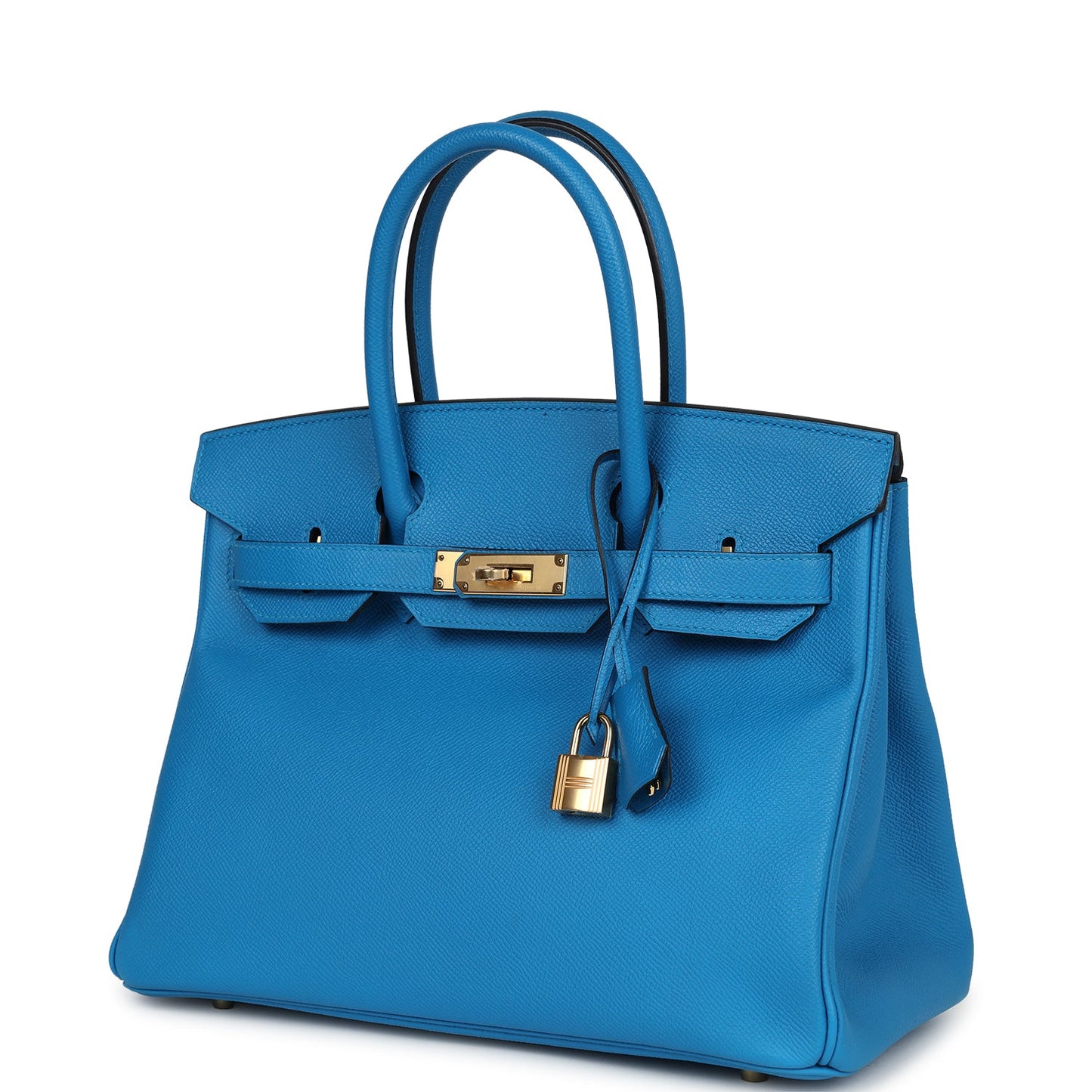 Pre-owned Hermes Birkin 30 Bleu Zanzibar Epsom Gold Hardware - Bob Flawless Skincare 