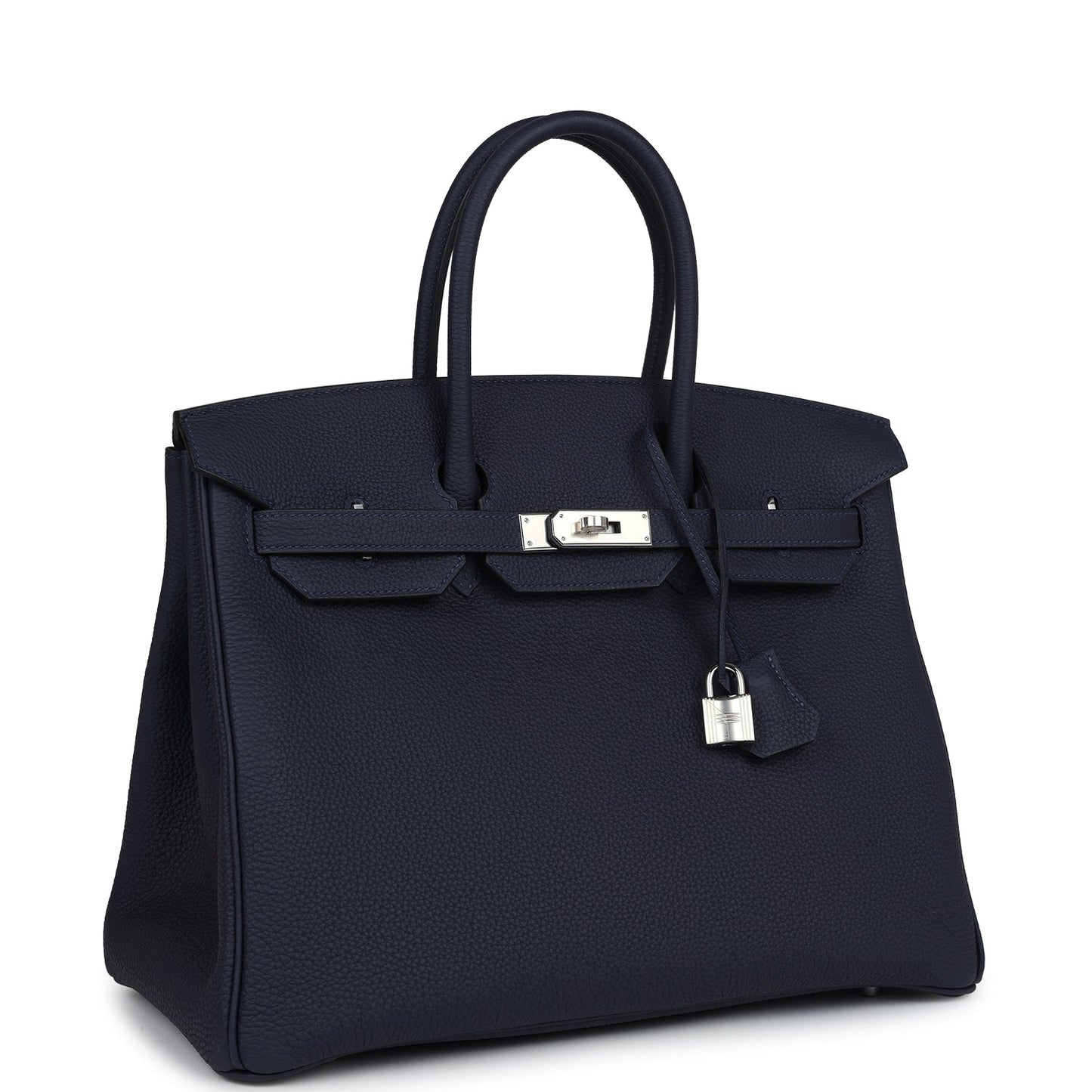 Hermes Special Order (HSS) Birkin 35 Bleu Nuit Verso Togo Palladium Hardware