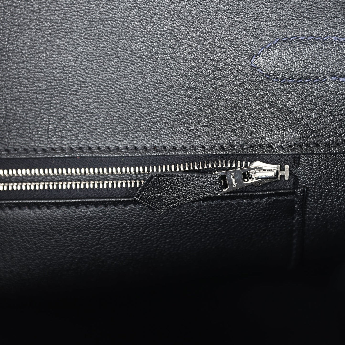 Hermes Special Order (HSS) Birkin 35 Bleu Nuit Verso Togo Palladium Hardware