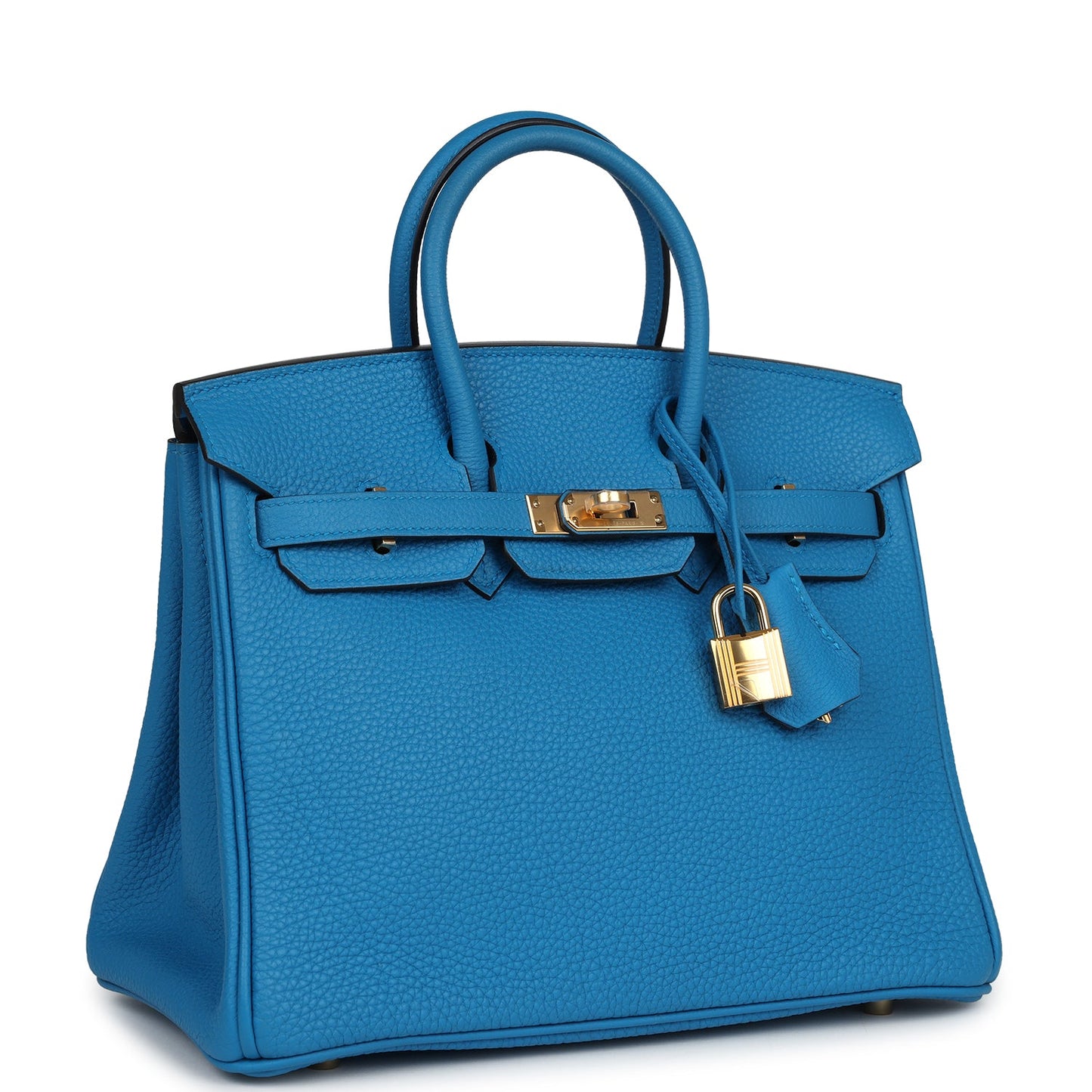 Hermes Birkin 25 Bleu Zanzibar Togo Gold Hardware