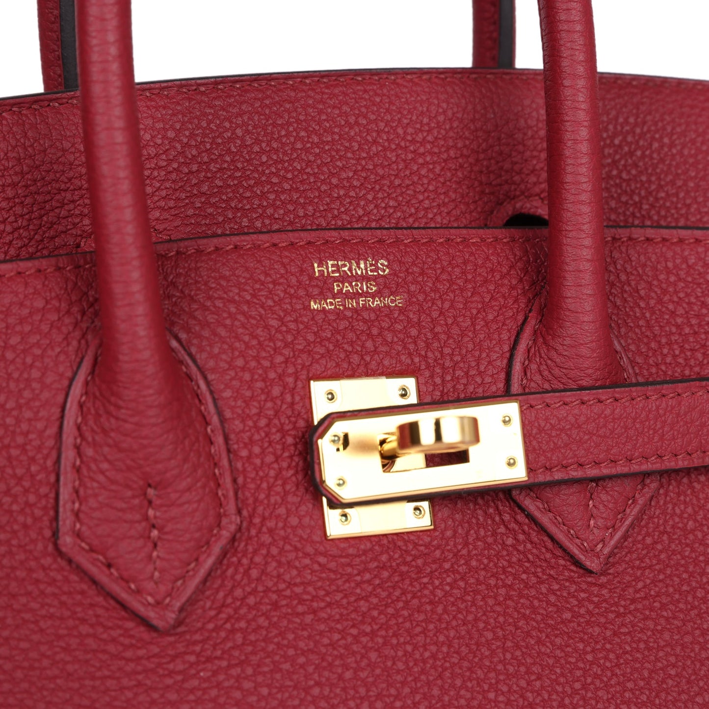 Hermes Birkin 25 Rouge Grenat Togo Gold Hardware