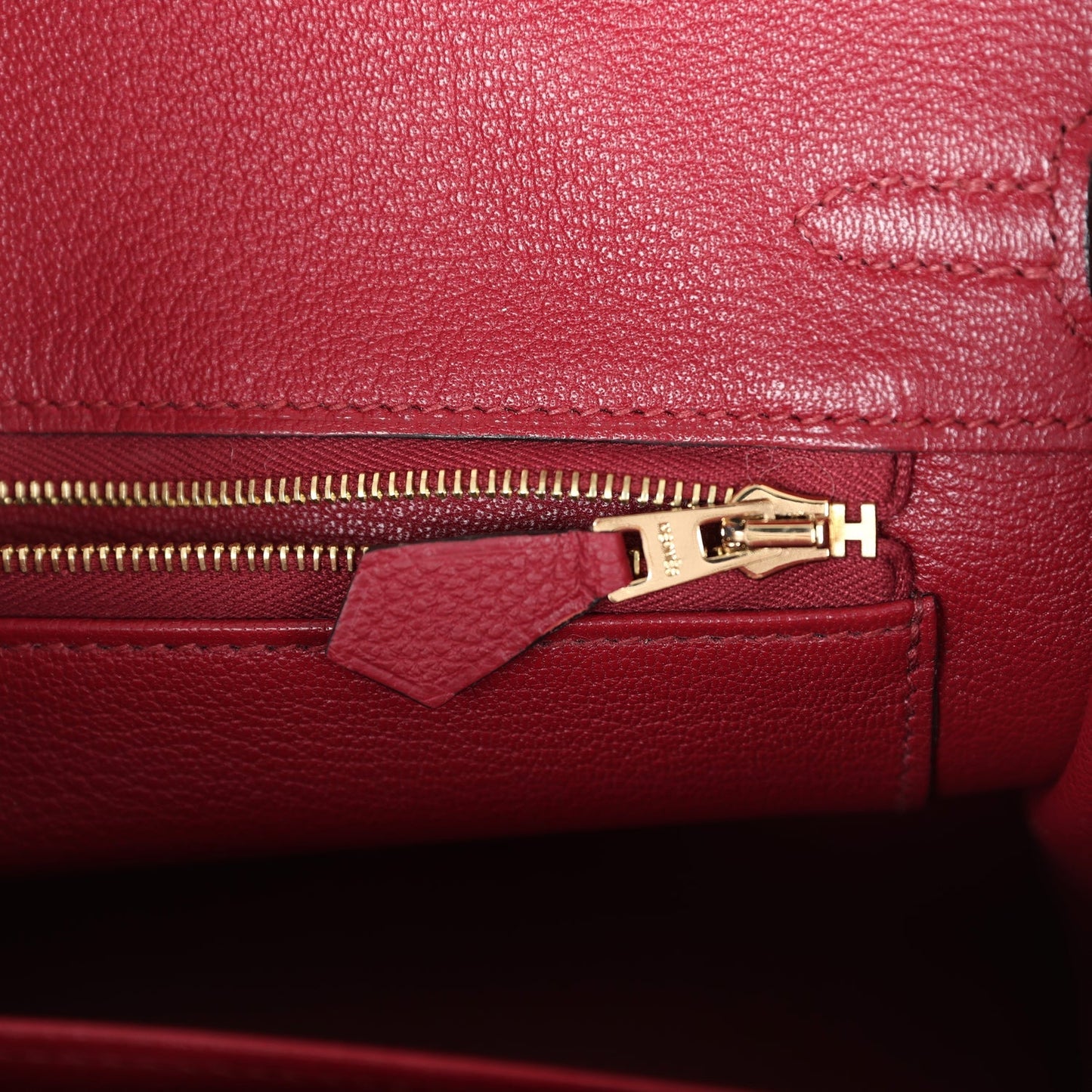 Hermes Birkin 25 Rouge Grenat Togo Gold Hardware