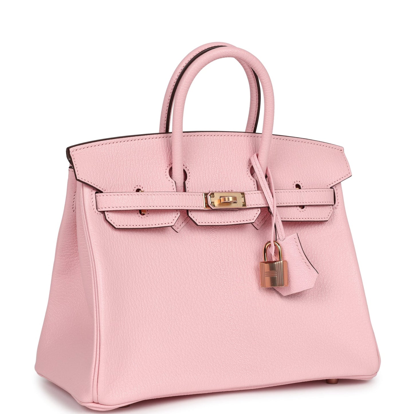 Hermes Special Order (HSS) Birkin 25 Rose Sakura Verso Chevre Rose Gold Hardware