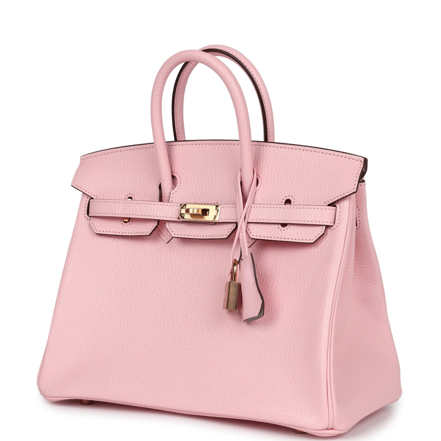 Hermes Special Order (HSS) Birkin 25 Rose Sakura Verso Chevre Rose Gold Hardware