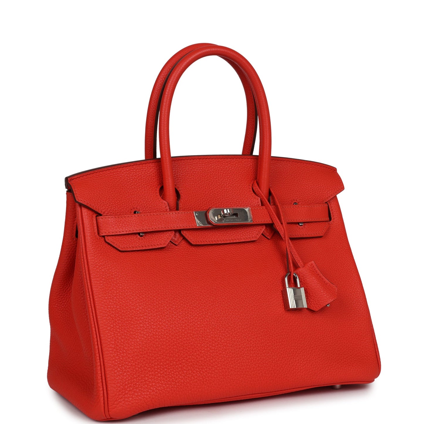 Pre-owned Hermes Birkin 30 Capucine Togo Palladium Hardware