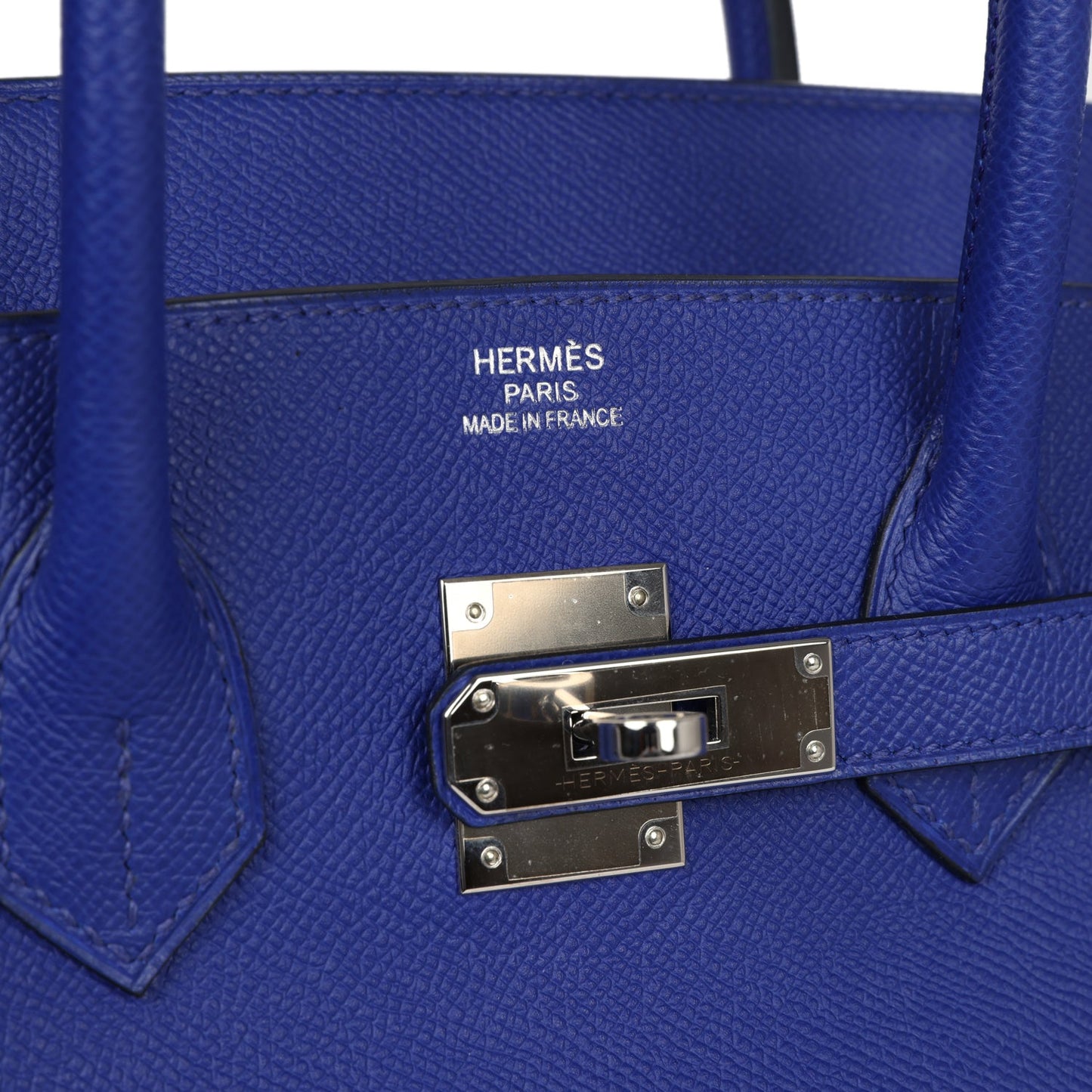 Pre-owned Hermes Birkin 35 Bleu Electric Epsom Palladium Hardware - Bob Flawless Skincare 