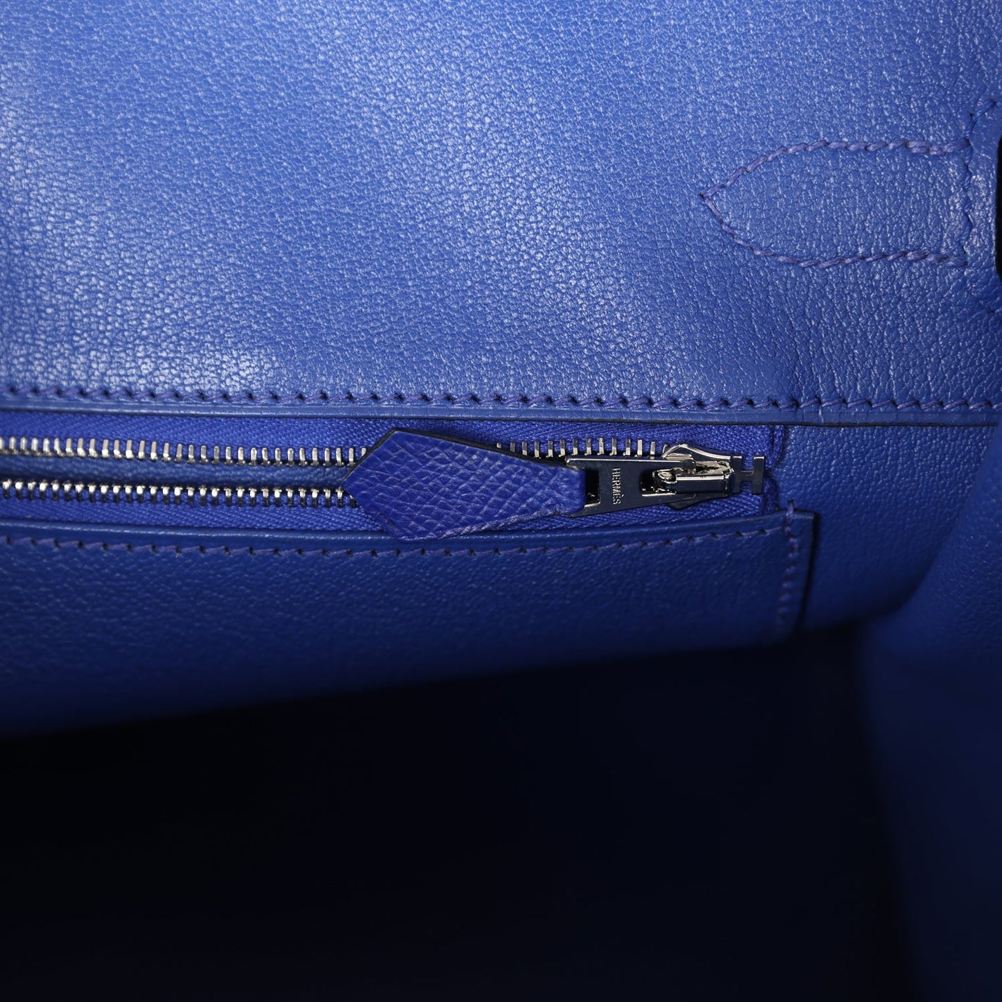 Pre-owned Hermes Birkin 35 Bleu Electric Epsom Palladium Hardware - Bob Flawless Skincare 