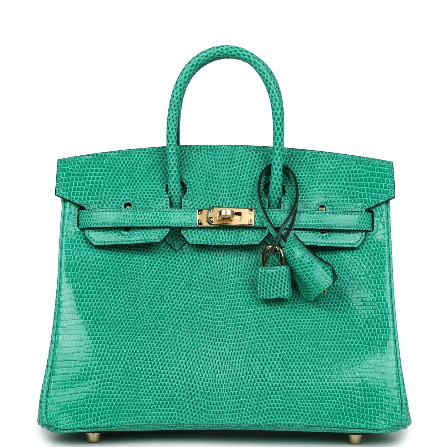 Hermes Birkin 25 Menthe Varanus Niloticus Lizard Gold Hardware - Bob Flawless Skincare 