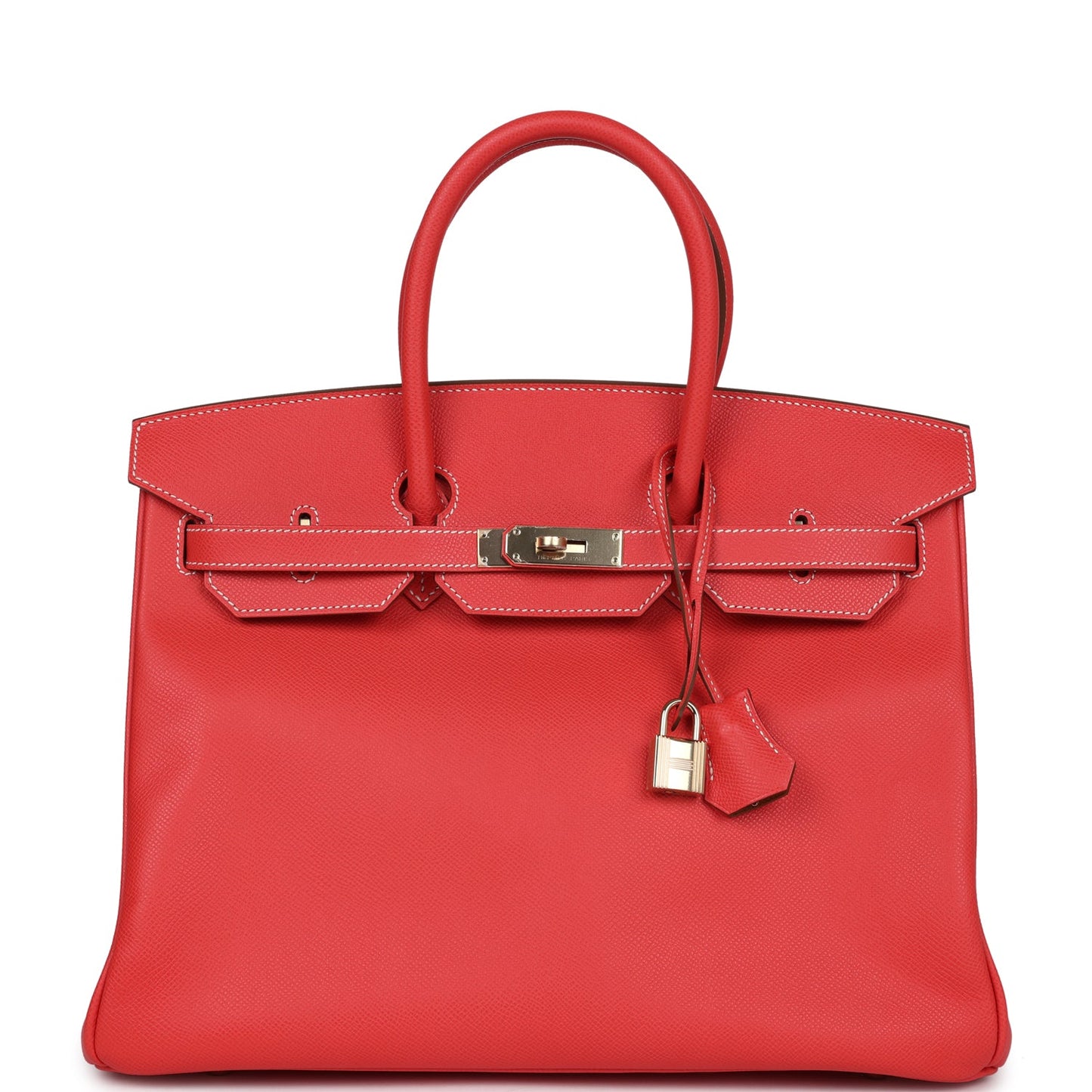 Pre-owned Hermes Birkin 35 Rose Jaipur Candy Epsom Permabrass Hardware - Bob Flawless Skincare 