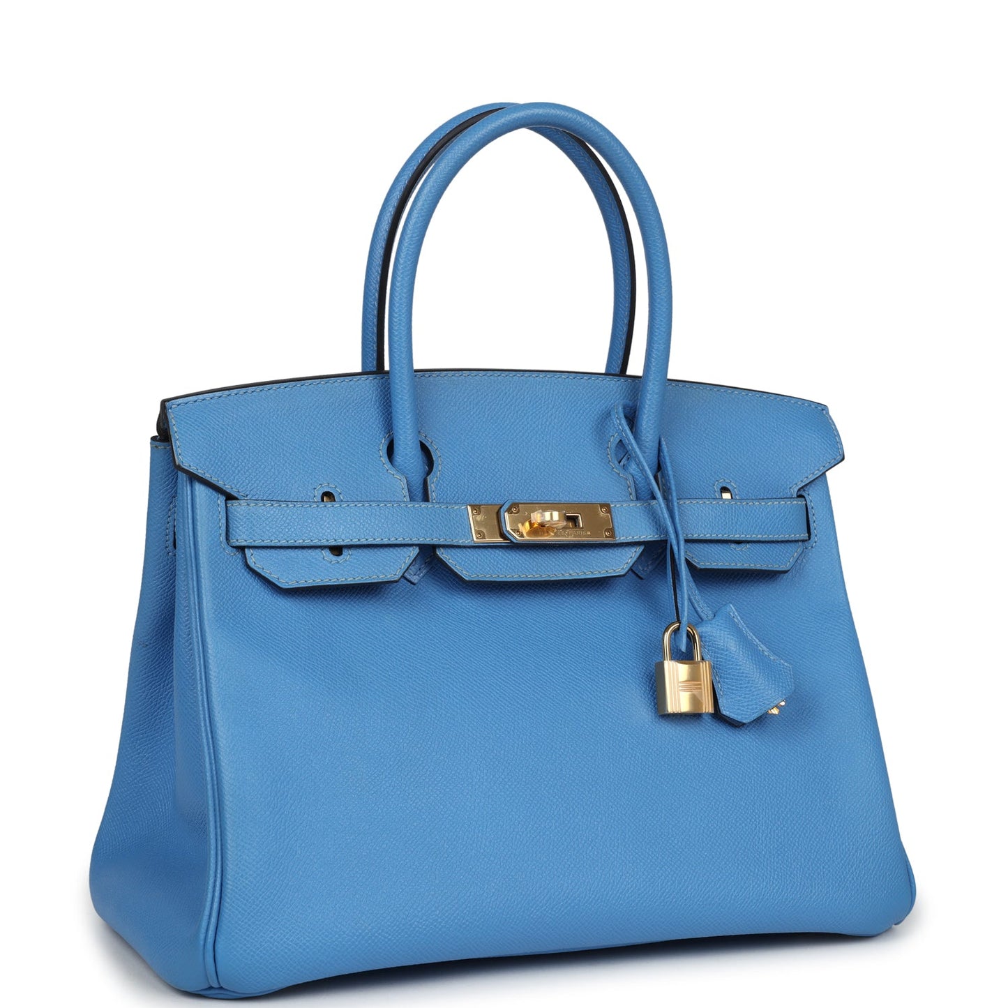 Pre-owned Hermes Birkin 30 Bleu Paradise Epsom Gold Hardware - Bob Flawless Skincare 