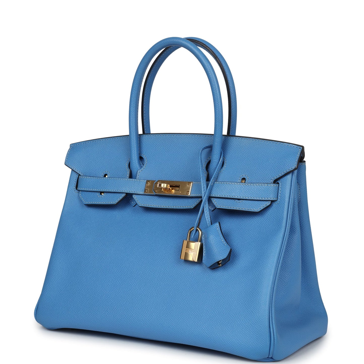 Pre-owned Hermes Birkin 30 Bleu Paradise Epsom Gold Hardware - Bob Flawless Skincare 