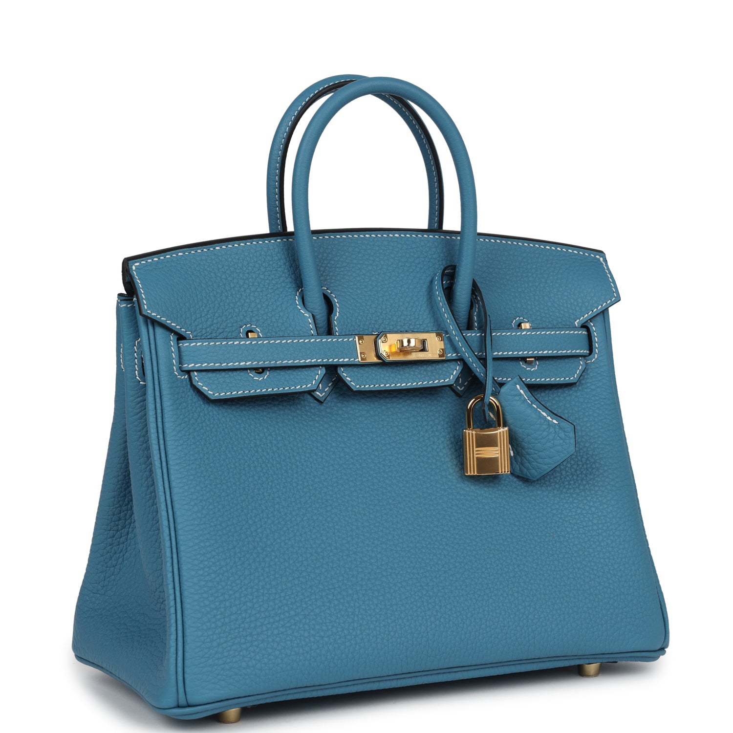 Hermes Birkin 25 Blue Jean Togo Gold Hardware - Bob Flawless Skincare 