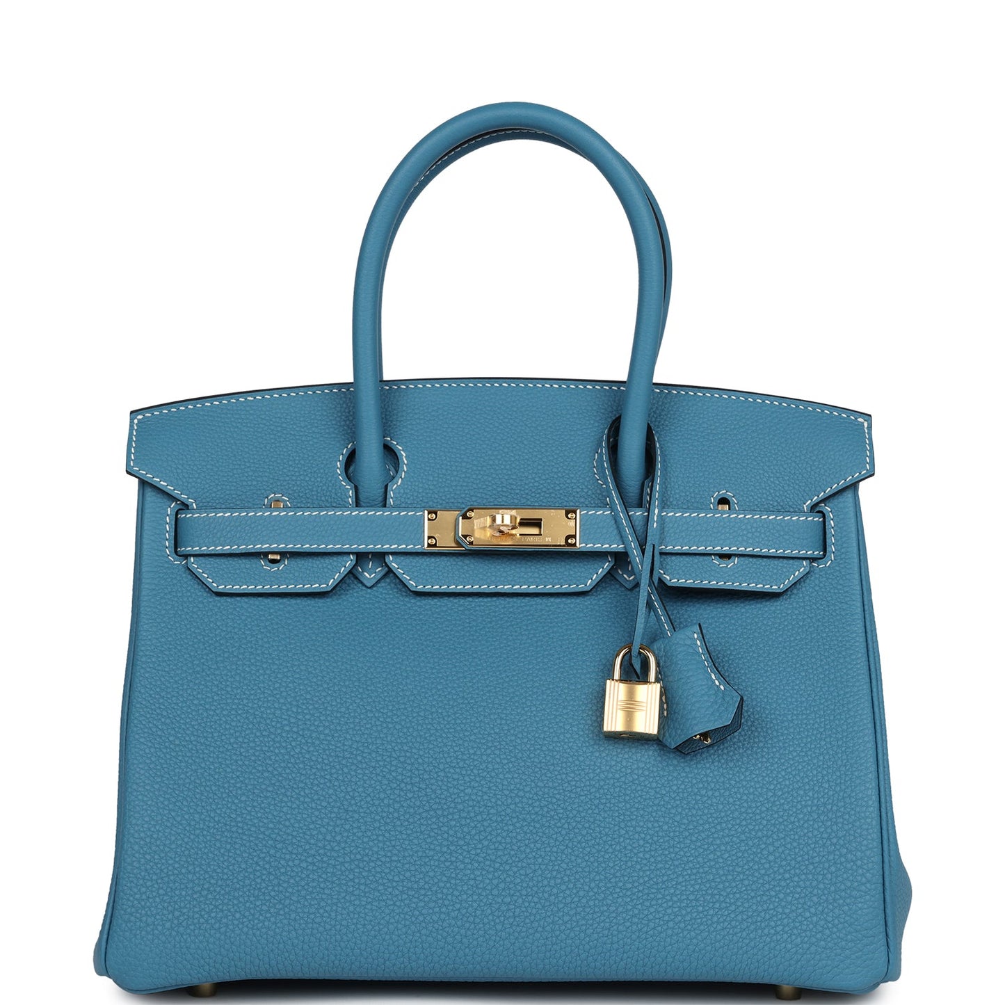 Hermes Birkin 30 Blue Jean Togo Gold Hardware - Bob Flawless Skincare 