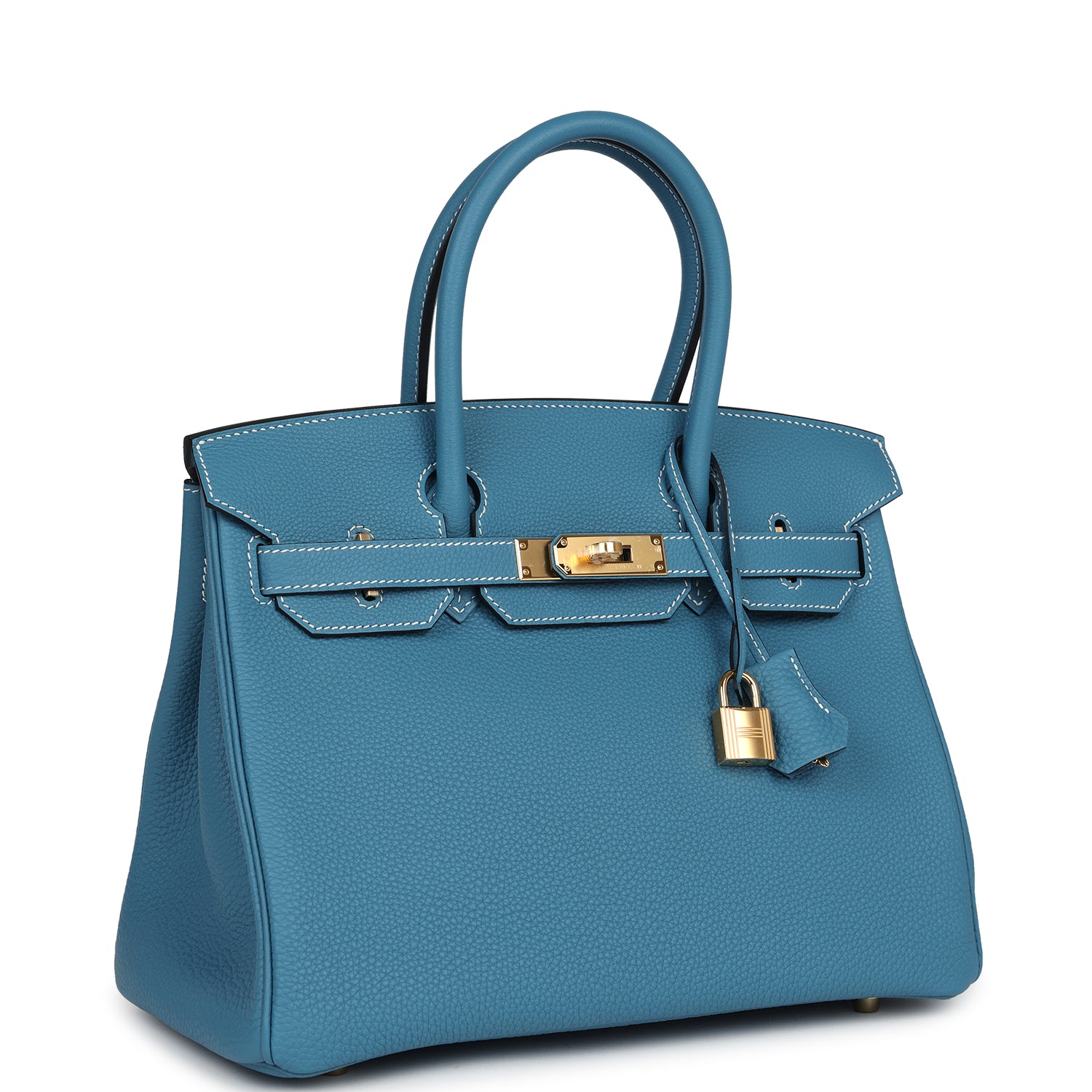 Hermes Birkin 30 Blue Jean Togo Gold Hardware - Bob Flawless Skincare 