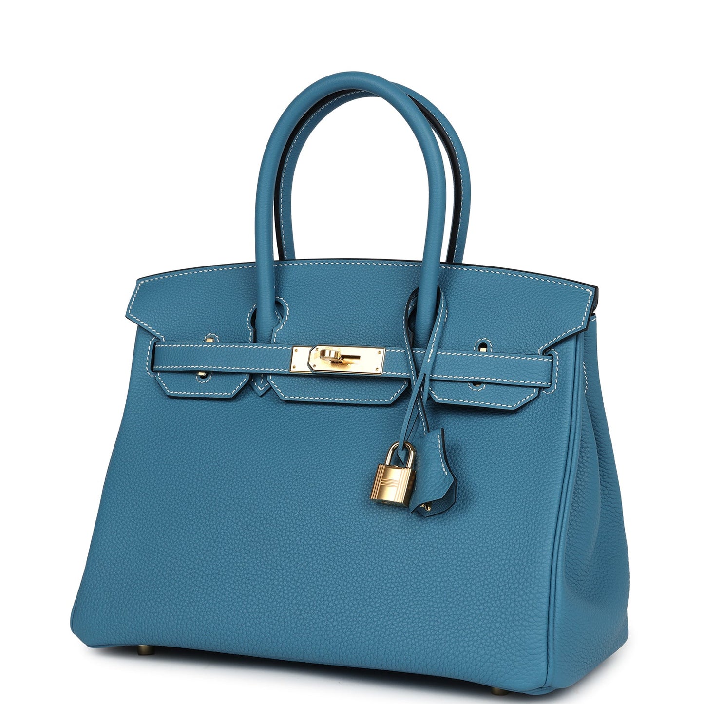 Hermes Birkin 30 Blue Jean Togo Gold Hardware - Bob Flawless Skincare 