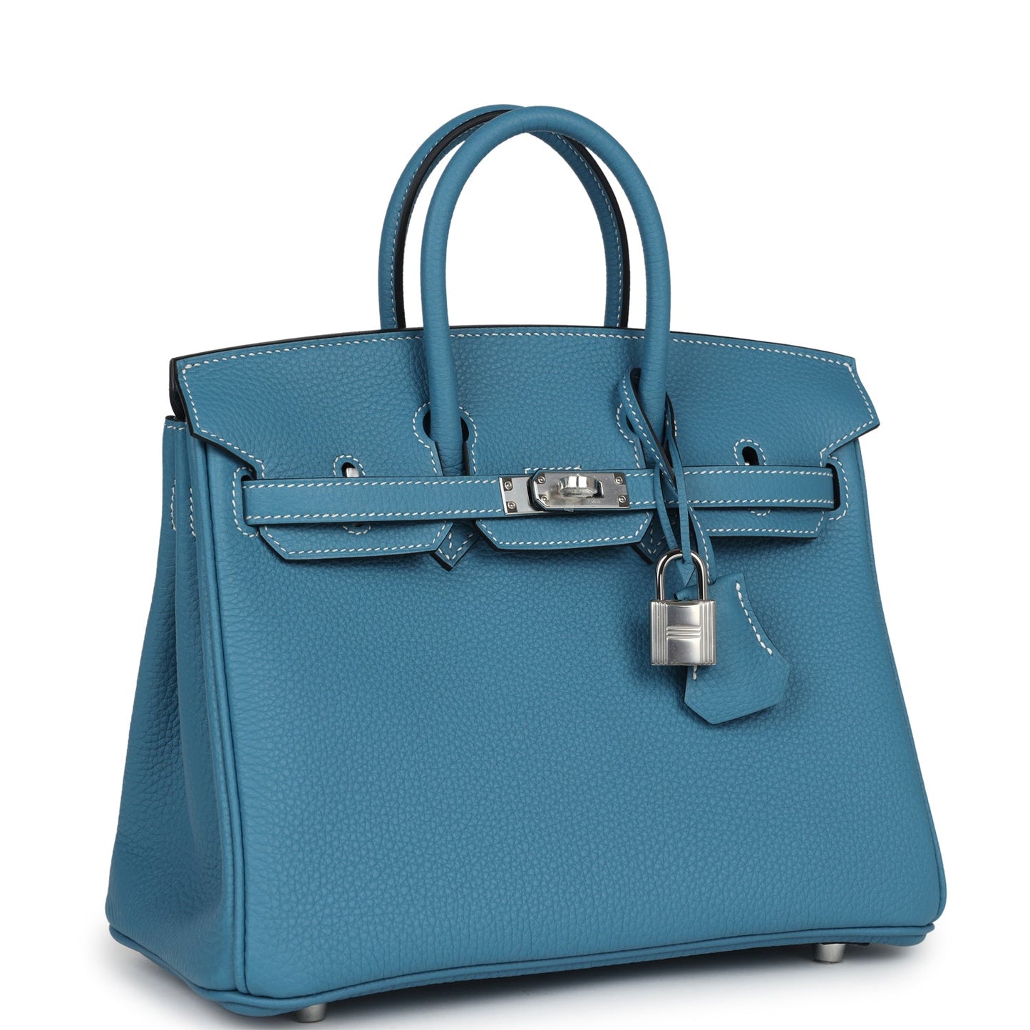 Hermes Birkin 25 Blue Jean Togo Palladium Hardware - Bob Flawless Skincare 