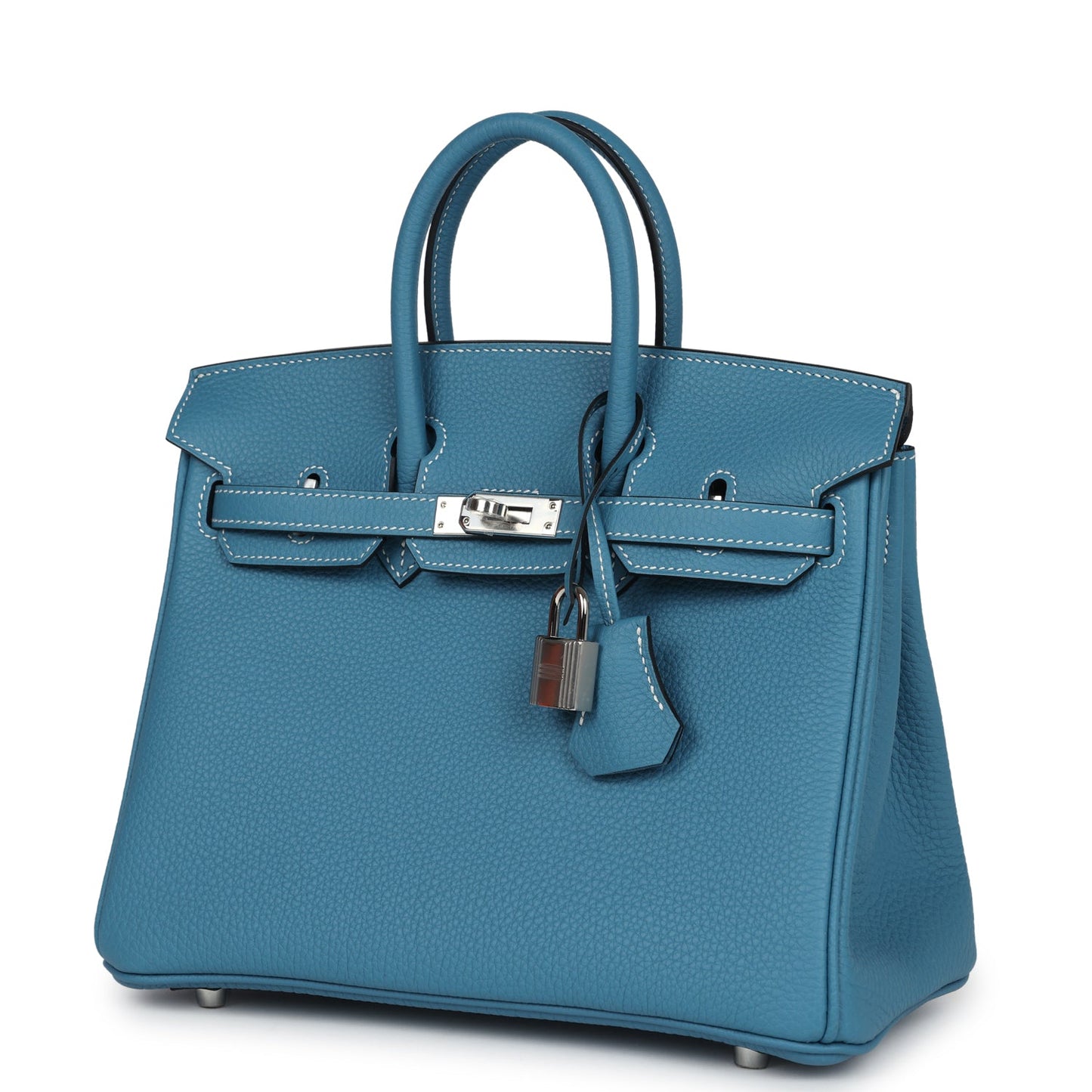 Hermes Birkin 25 Blue Jean Togo Palladium Hardware - Bob Flawless Skincare 