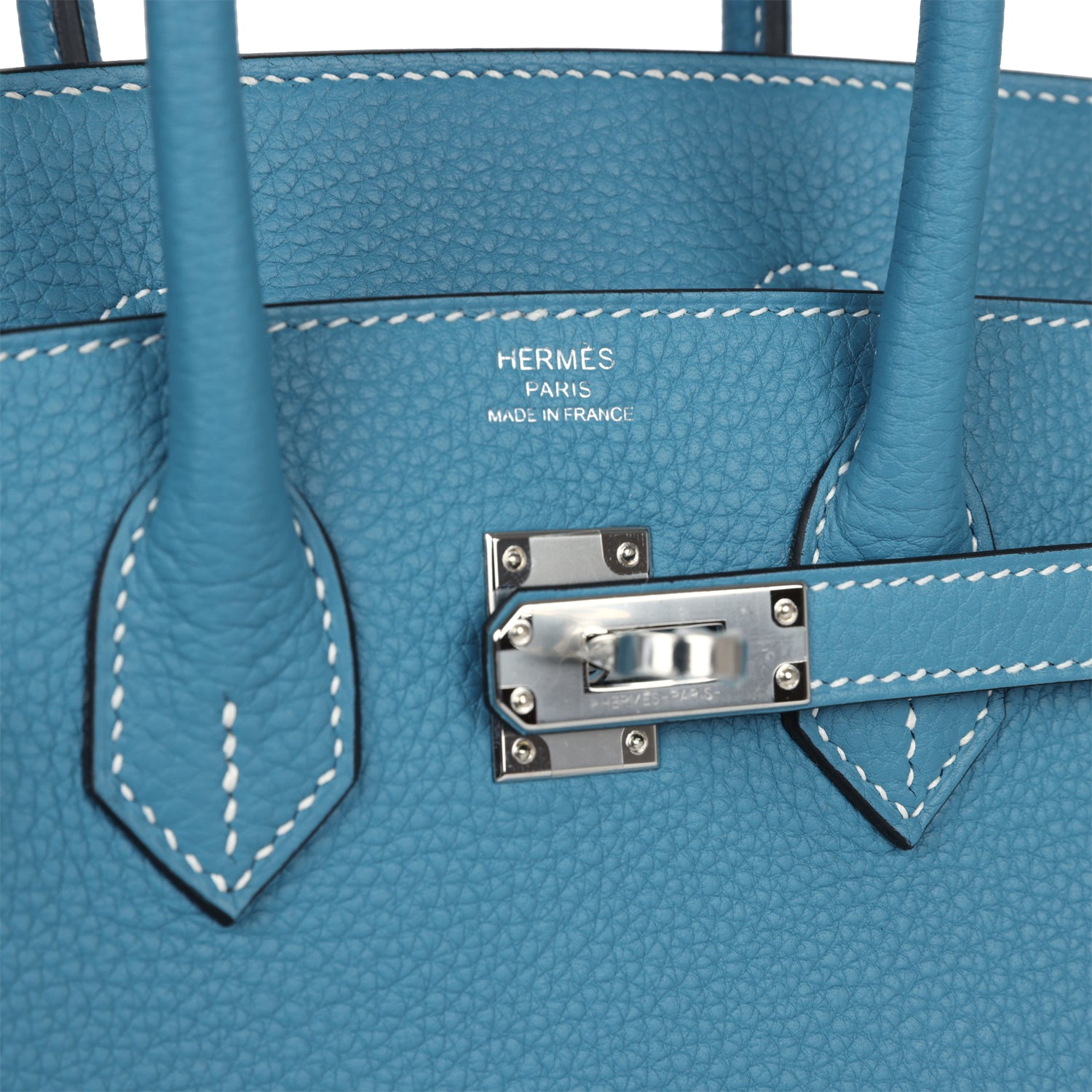 Hermes Birkin 25 Blue Jean Togo Palladium Hardware - Bob Flawless Skincare 