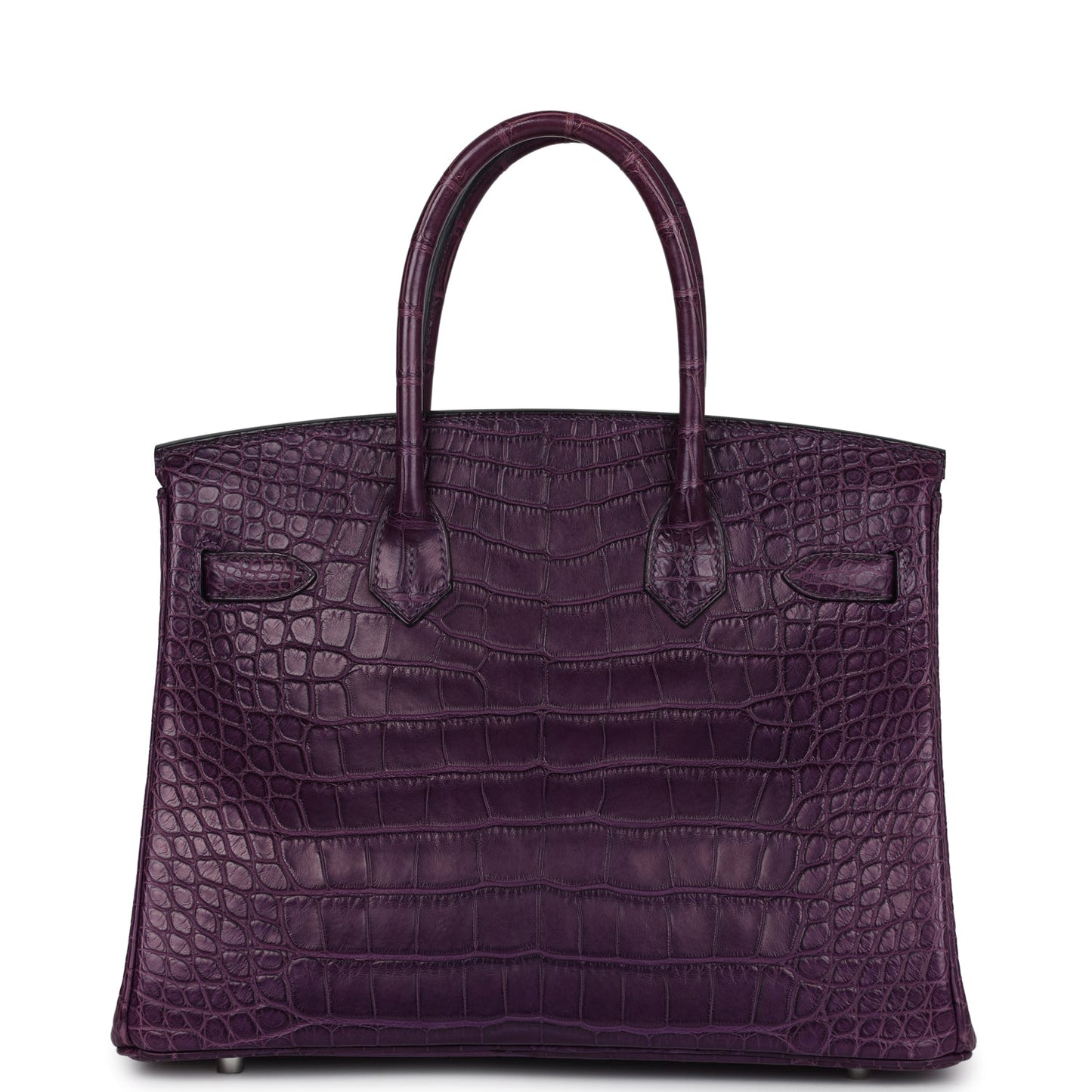 Hermes Birkin 30 Amethyst Matte Alligator Palladium Hardware - Bob Flawless Skincare 