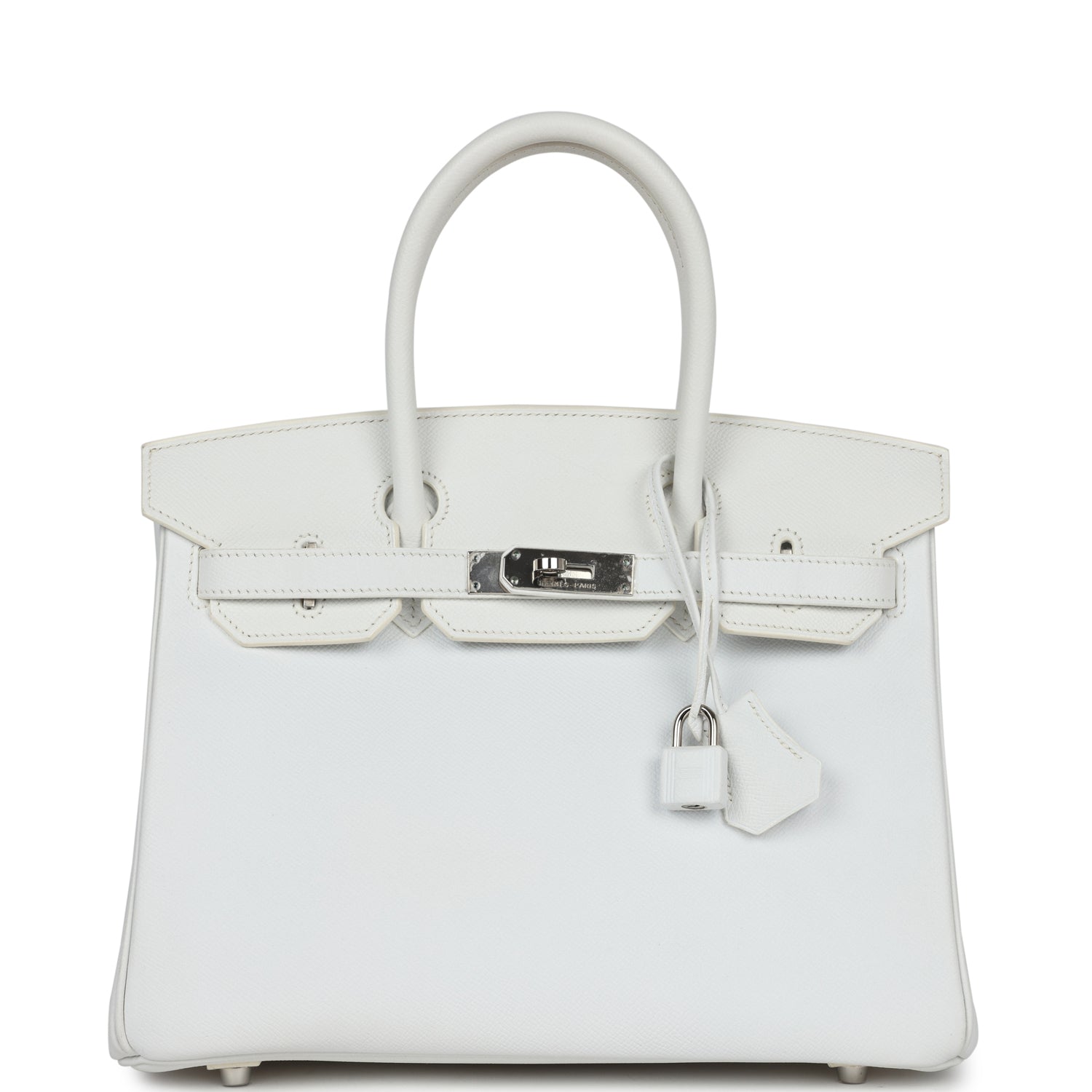 Pre-owned Hermes Birkin 30 White Epsom Palladium Hardware - Bob Flawless Skincare 