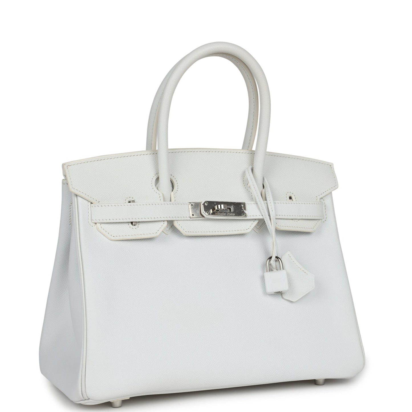 Pre-owned Hermes Birkin 30 White Epsom Palladium Hardware - Bob Flawless Skincare 