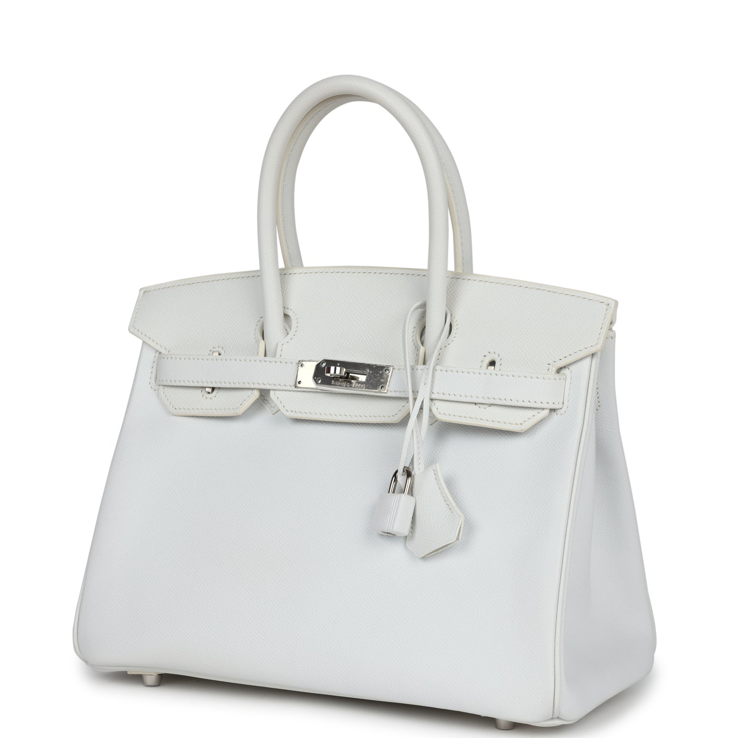 Pre-owned Hermes Birkin 30 White Epsom Palladium Hardware - Bob Flawless Skincare 