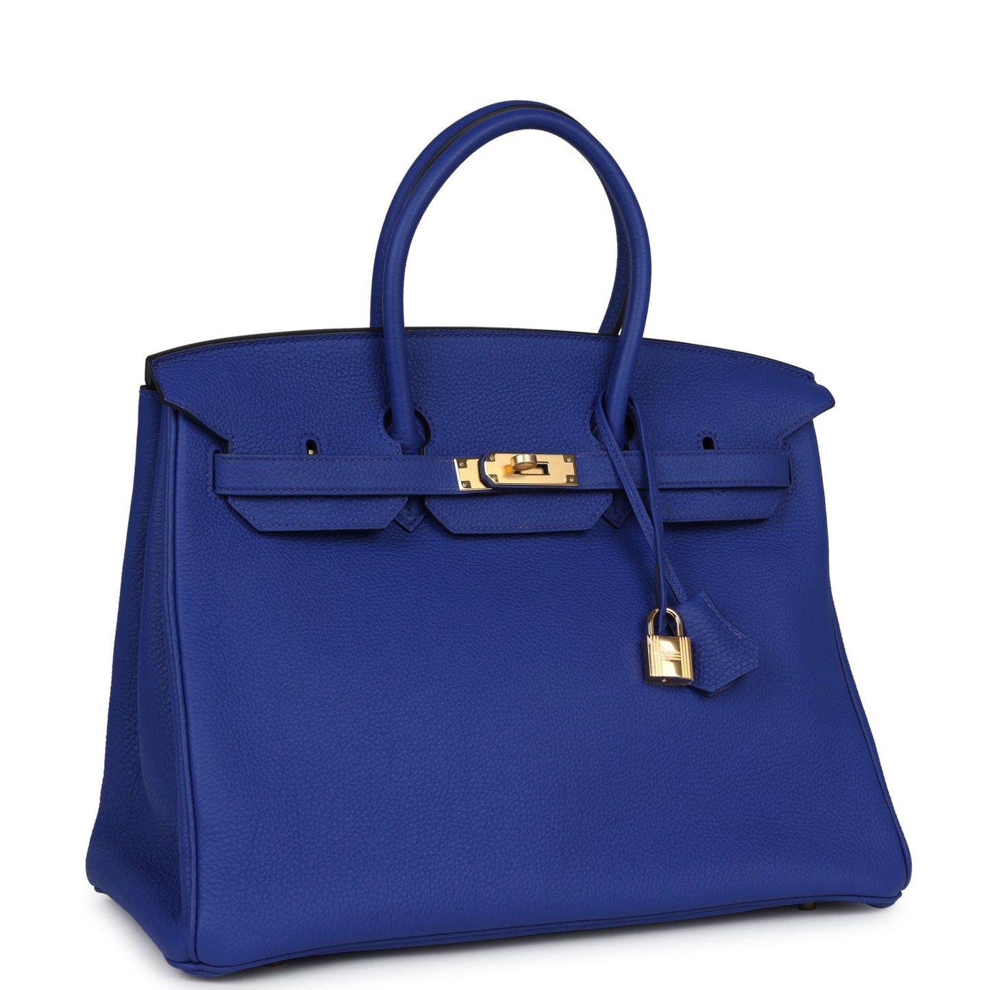 Hermes Birkin 35 Bleu Electric Togo Gold Hardware - Bob Flawless Skincare 