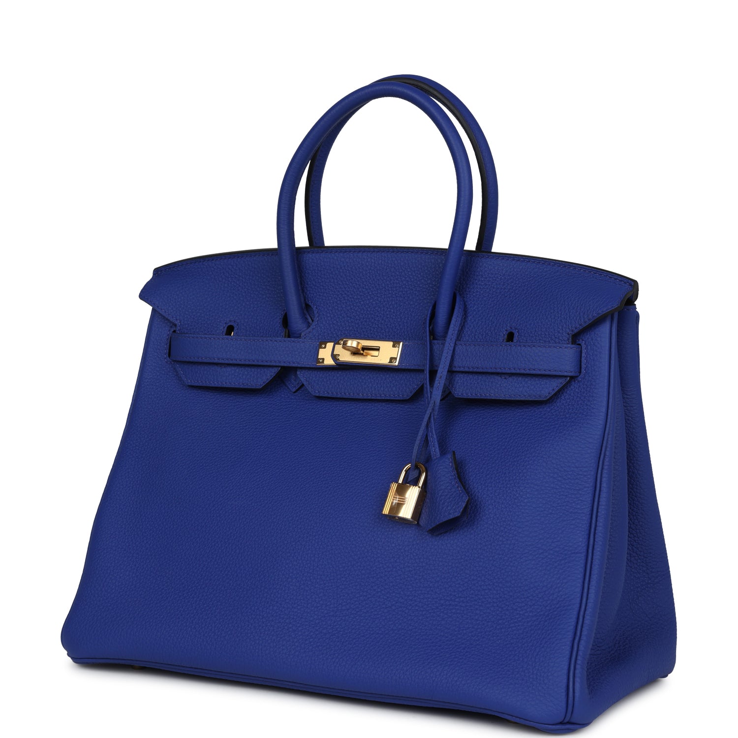 Hermes Birkin 35 Bleu Electric Togo Gold Hardware - Bob Flawless Skincare 