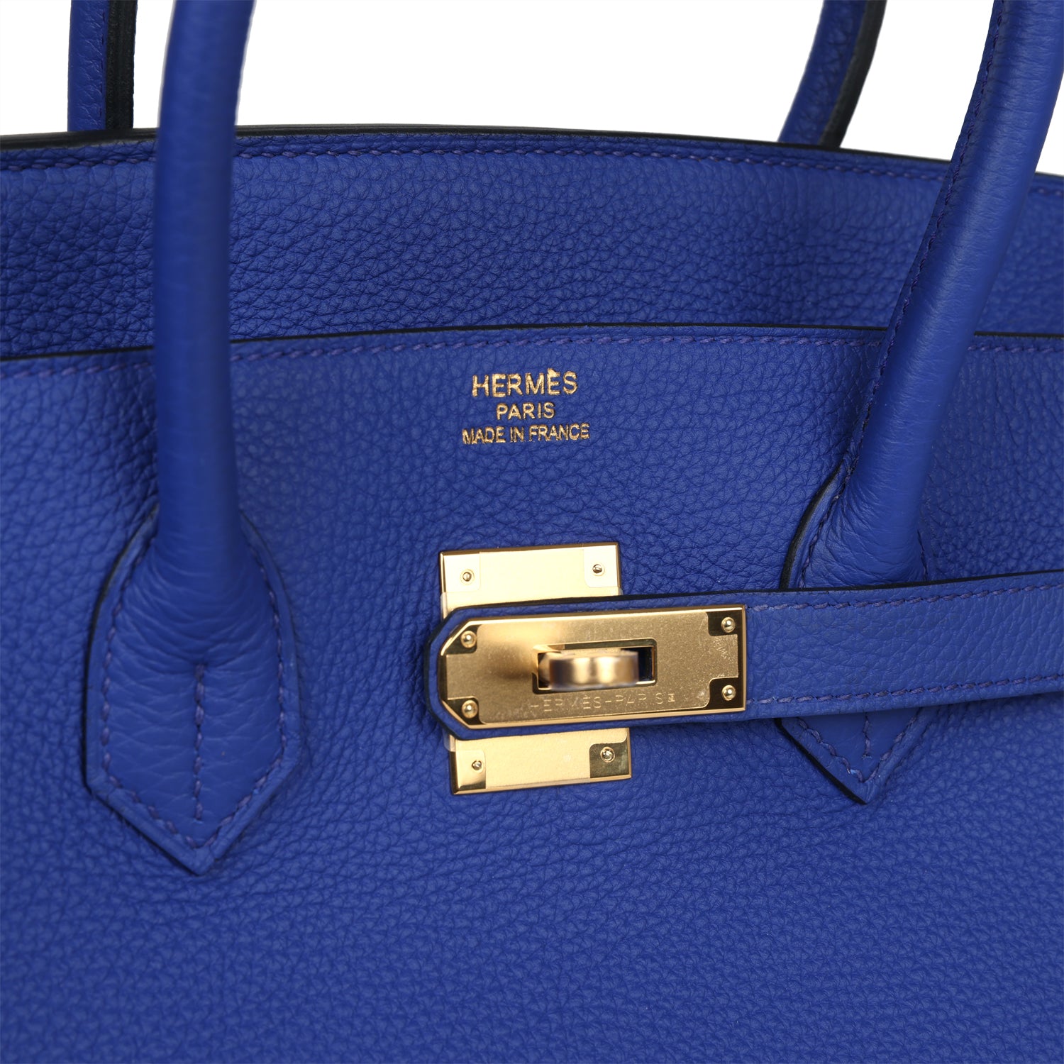 Hermes Birkin 35 Bleu Electric Togo Gold Hardware - Bob Flawless Skincare 