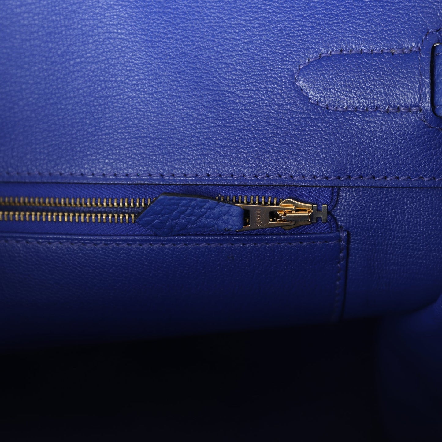 Hermes Birkin 35 Bleu Electric Togo Gold Hardware - Bob Flawless Skincare 