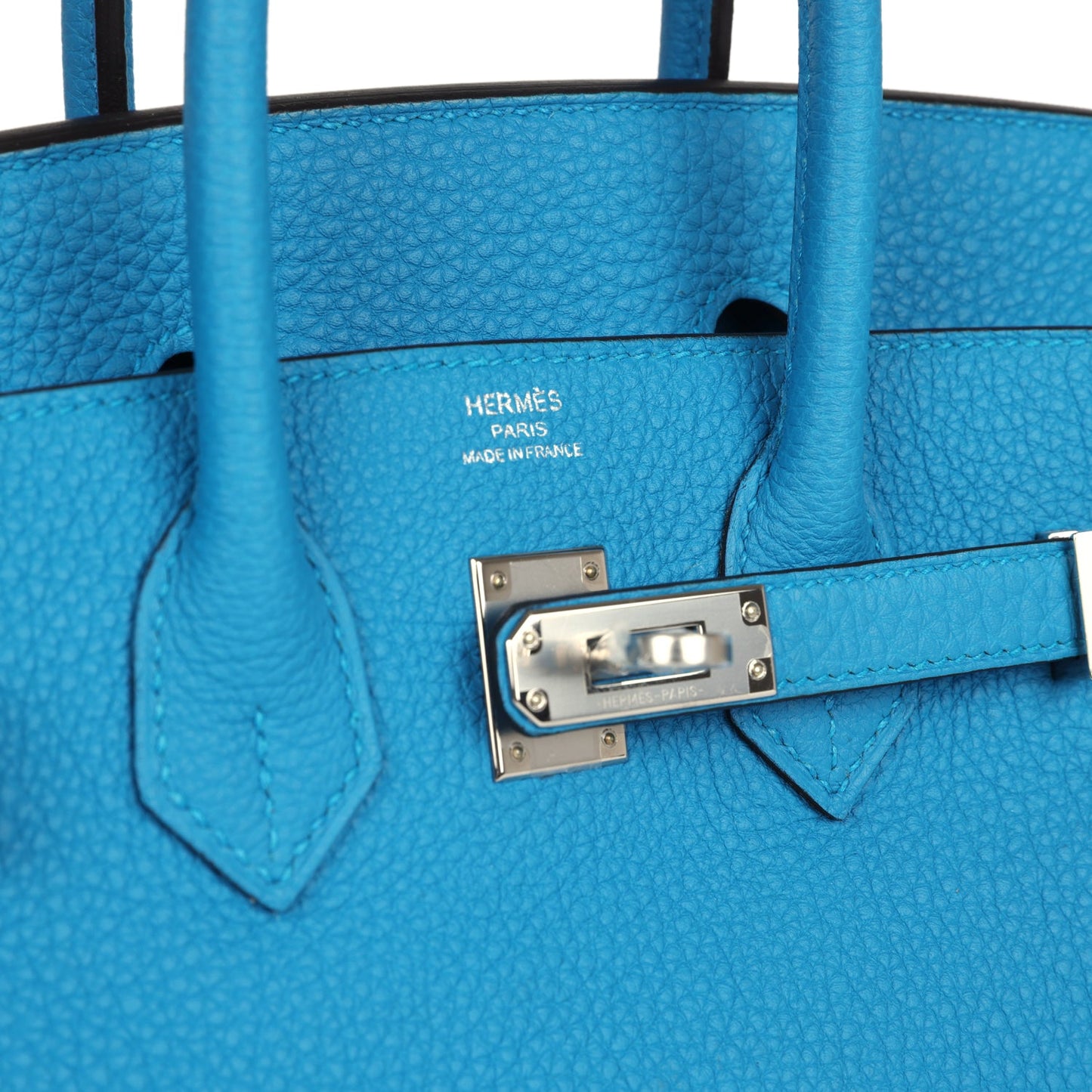 Hermes Birkin 25 Bleu Zanzibar Togo Palladium Hardware