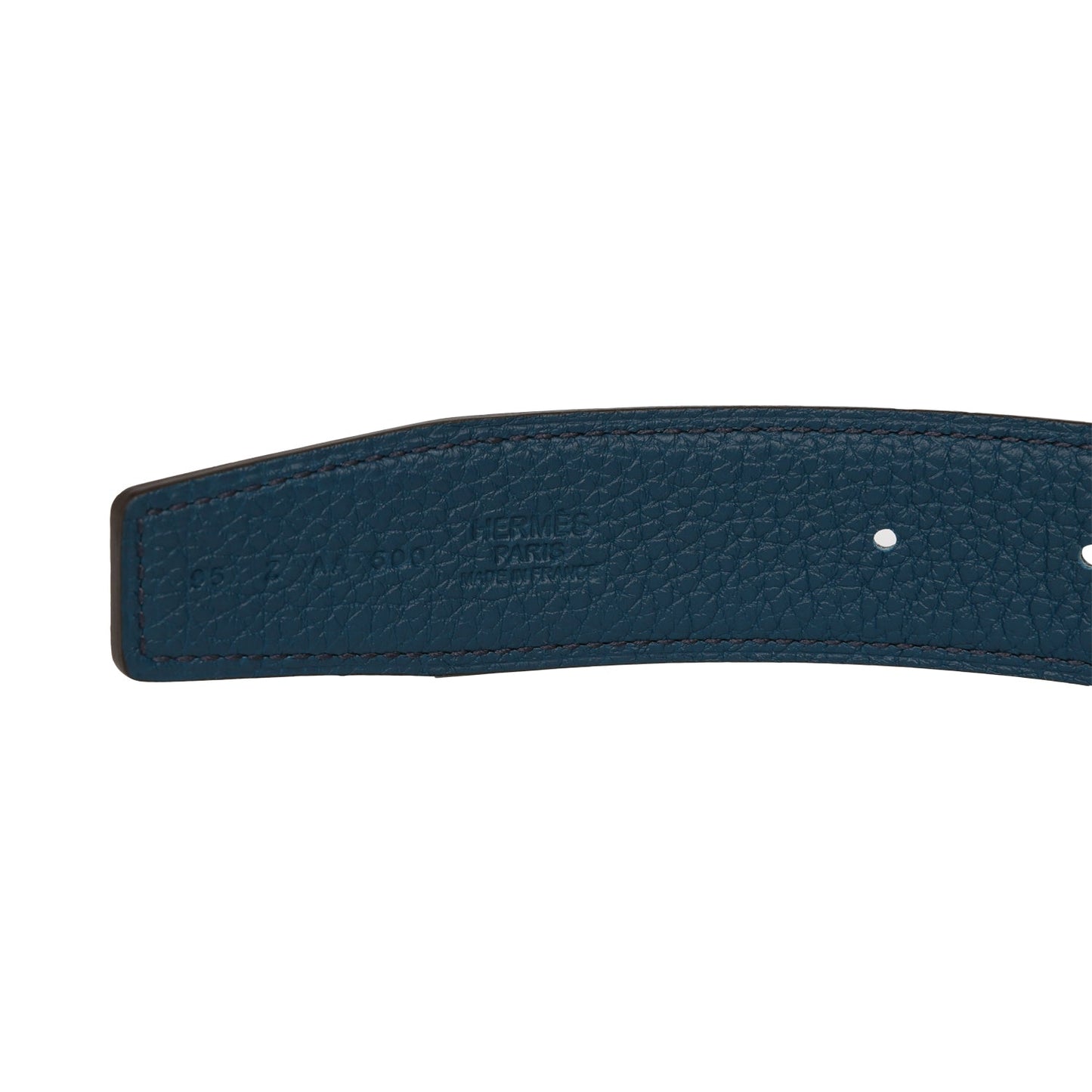 Hermes 32mm Reversible Black/Bleu de Prusse Constance H Belt 95cm Martelee Gold Buckle - Bob Flawless Skincare 