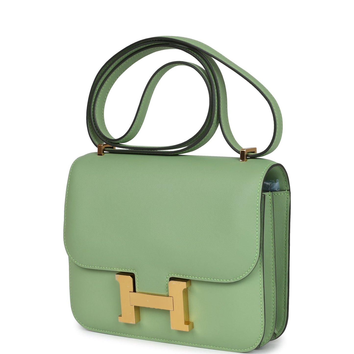 Hermes Constance 18 Vert Criquet Swift Gold Hardware