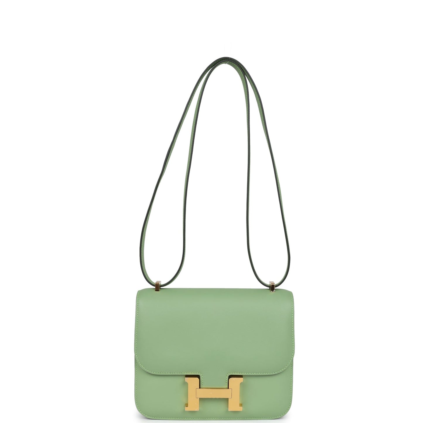 Hermes Constance 18 Vert Criquet Swift Gold Hardware