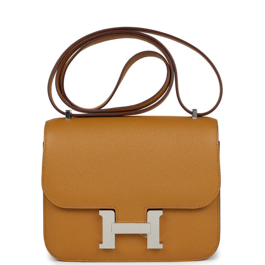 Hermes Constance 18 Sesame Epsom Palladium Hardware