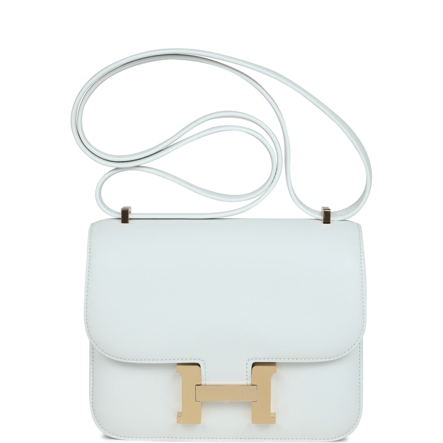 Hermes Constance 18 New White Swift Gold Hardware