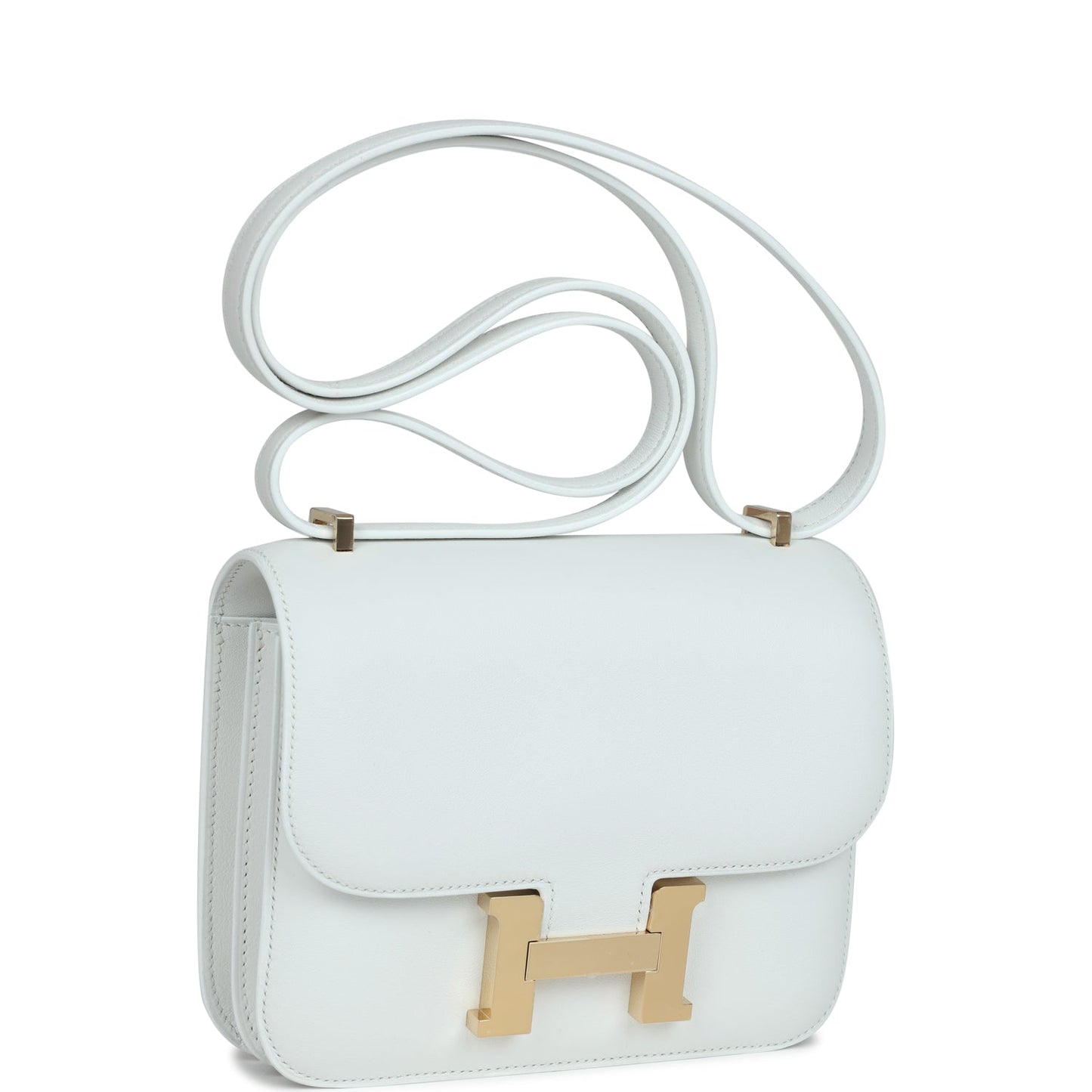 Hermes Constance 18 New White Swift Gold Hardware