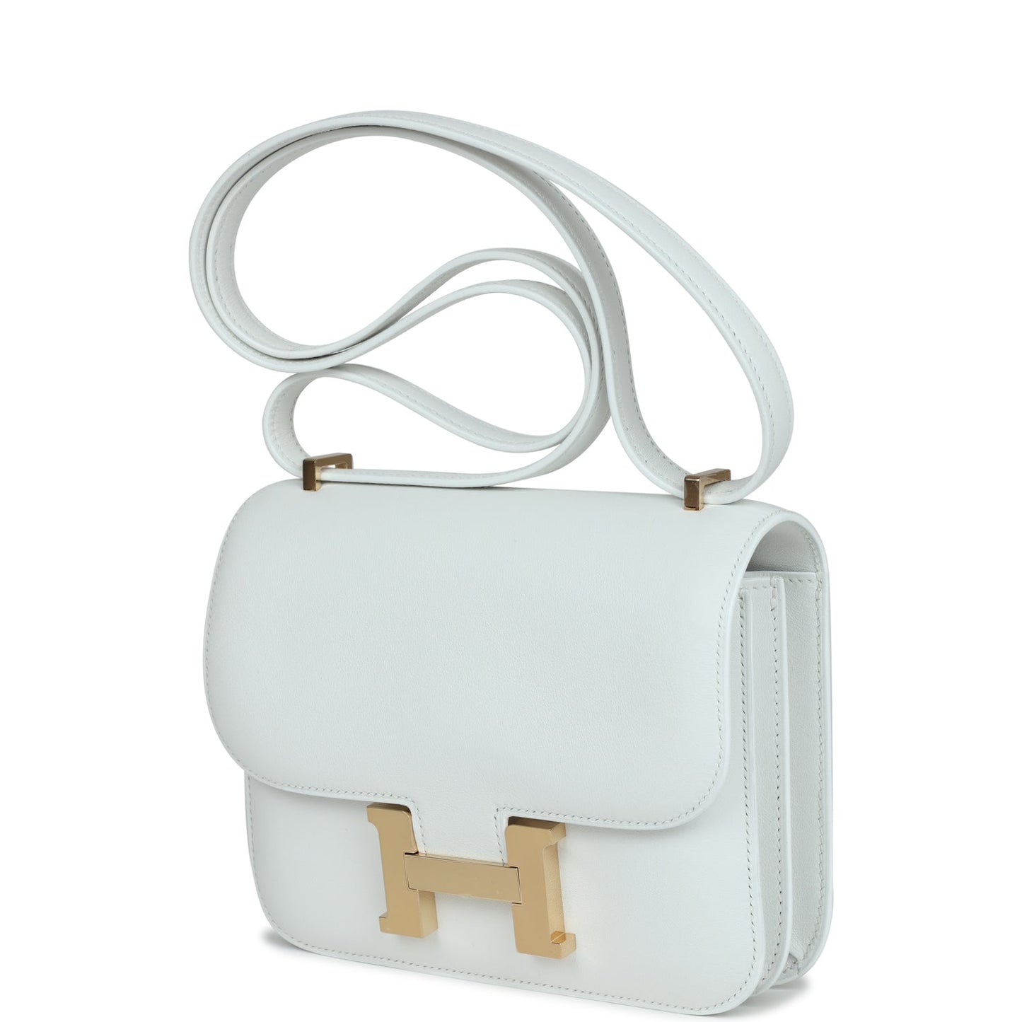 Hermes Constance 18 New White Swift Gold Hardware