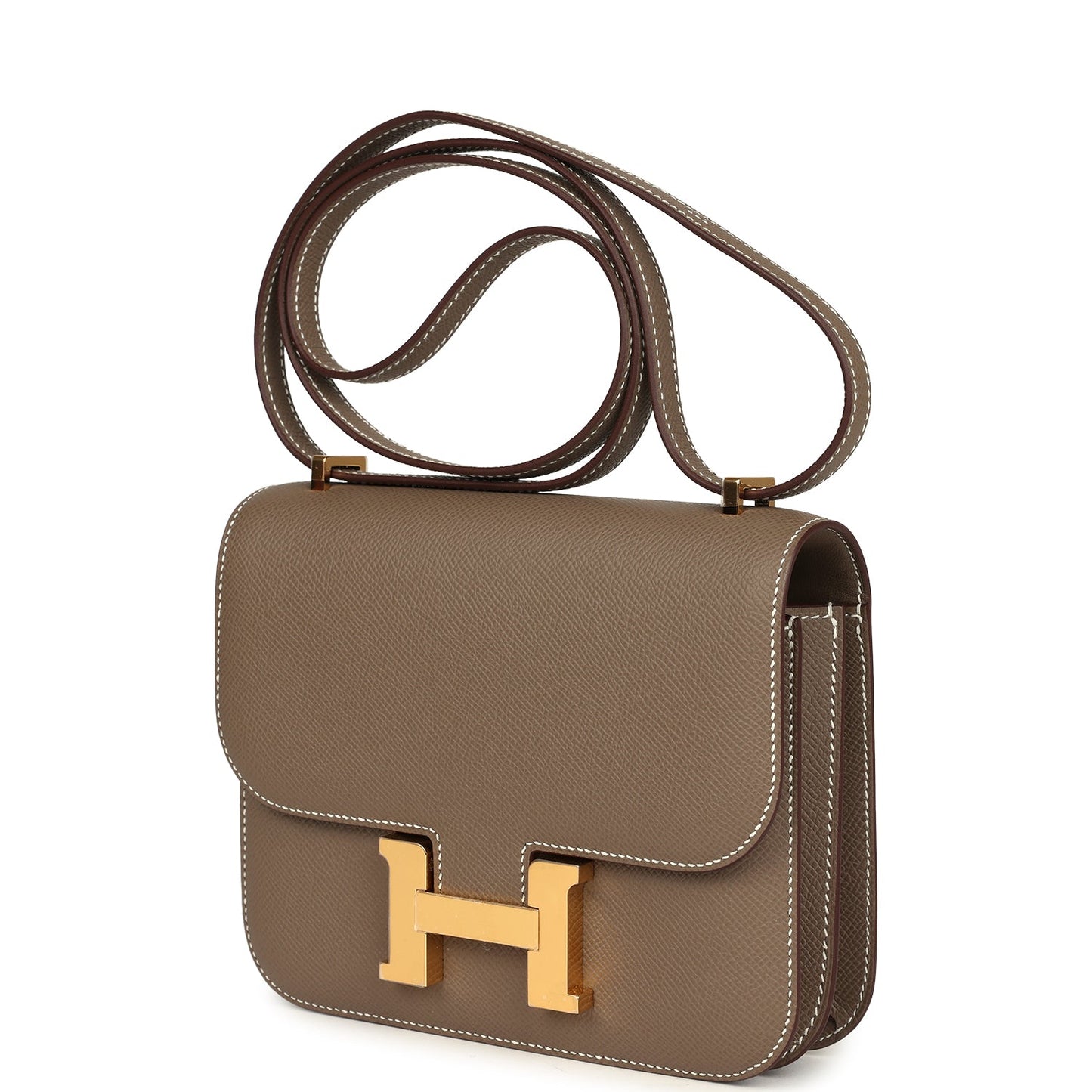 Hermes Constance 18 Etoupe Epsom Gold Hardware