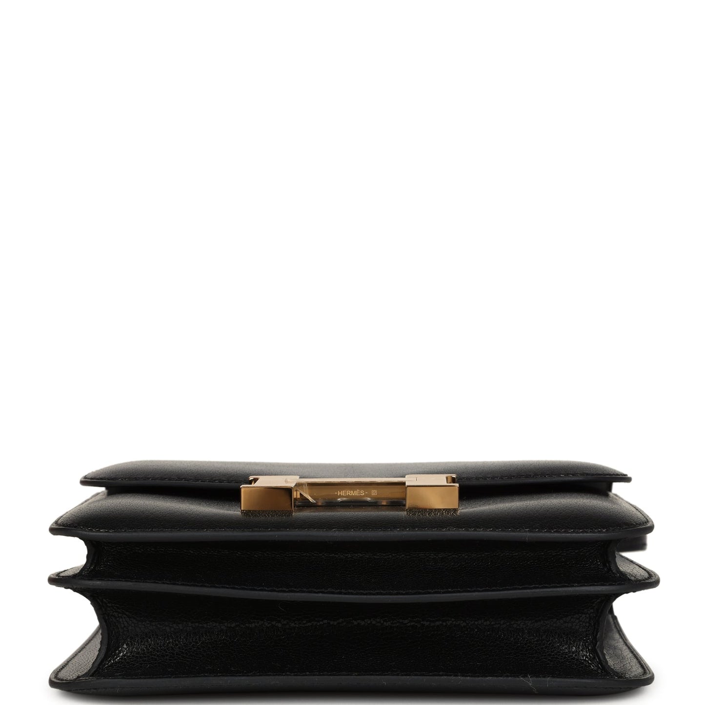 Hermes Constance 18 Black Chevre Chamkila Gold Hardware