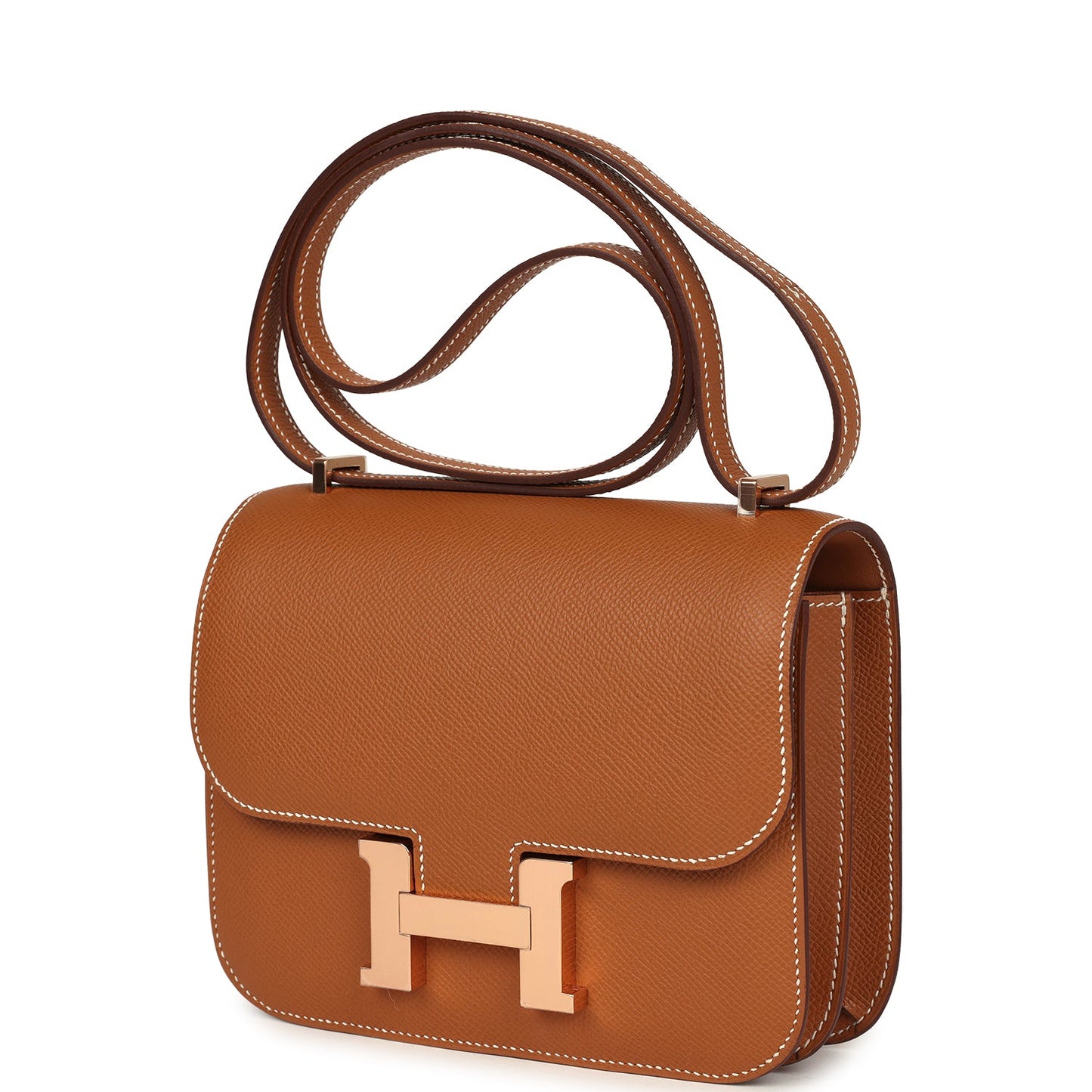 Hermes Constance 18 Gold Epsom Rose Gold Hardware