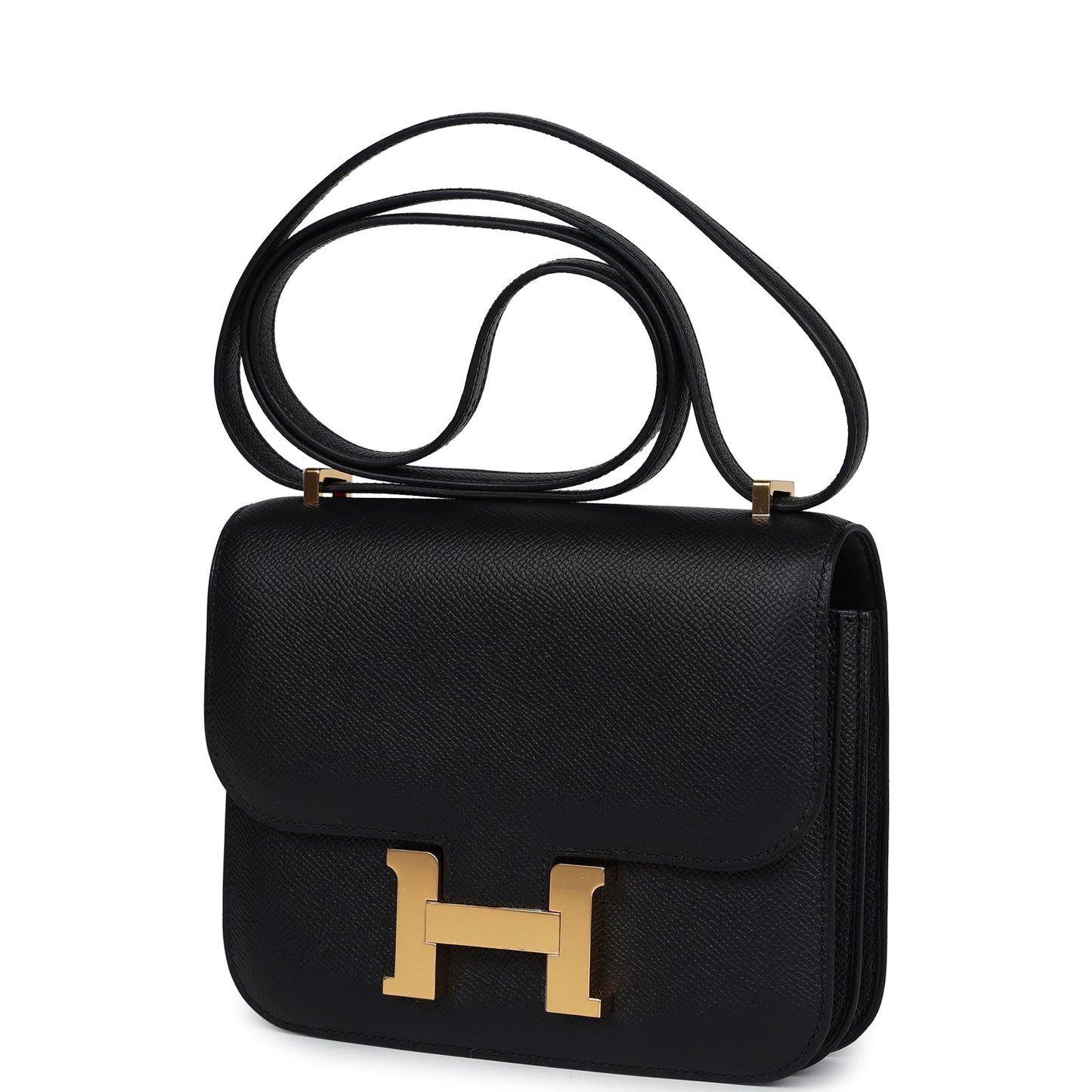 Hermes Constance 18 Black Epsom Gold Hardware