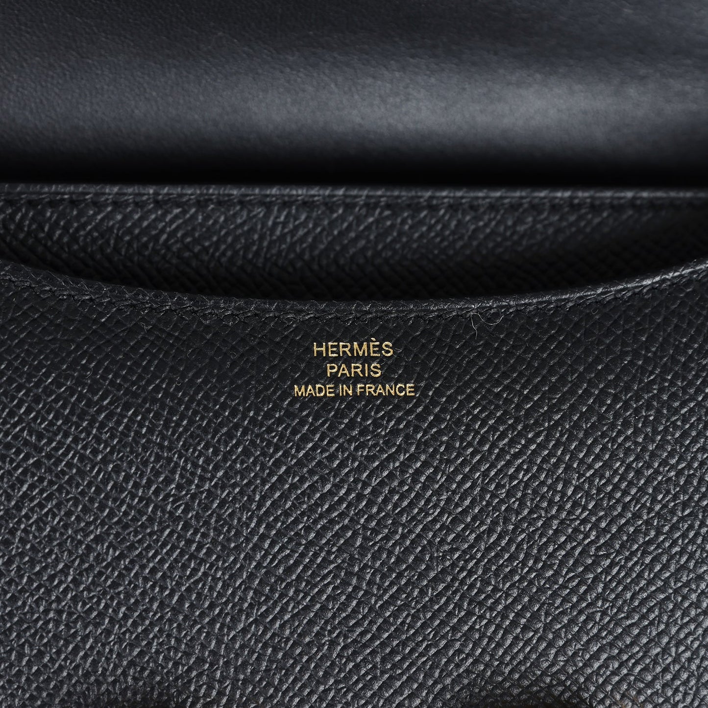 Hermes Constance 18 Black Epsom Gold Hardware