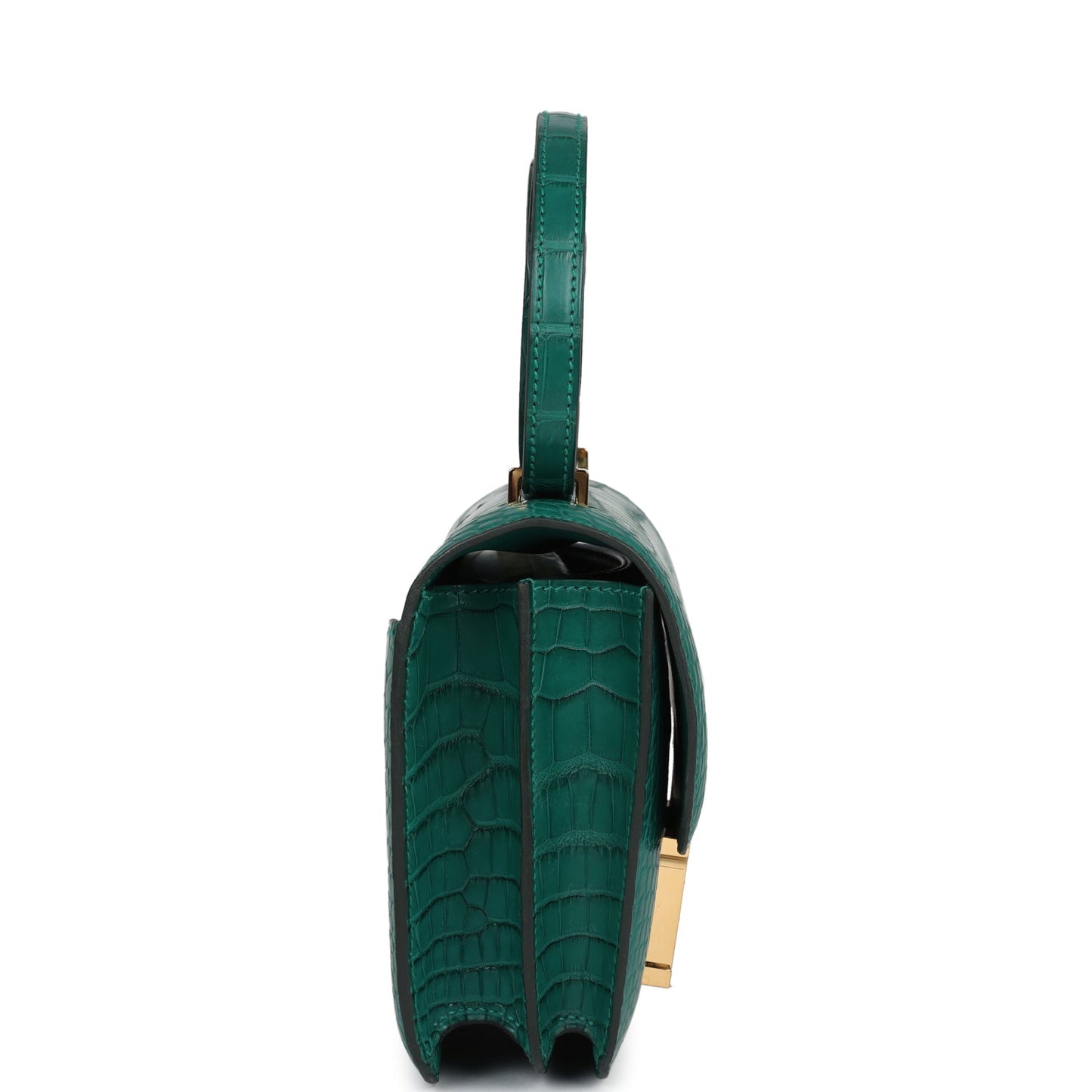 Hermes Constance 18 Malachite Matte Alligator Gold Hardware - Bob Flawless Skincare 