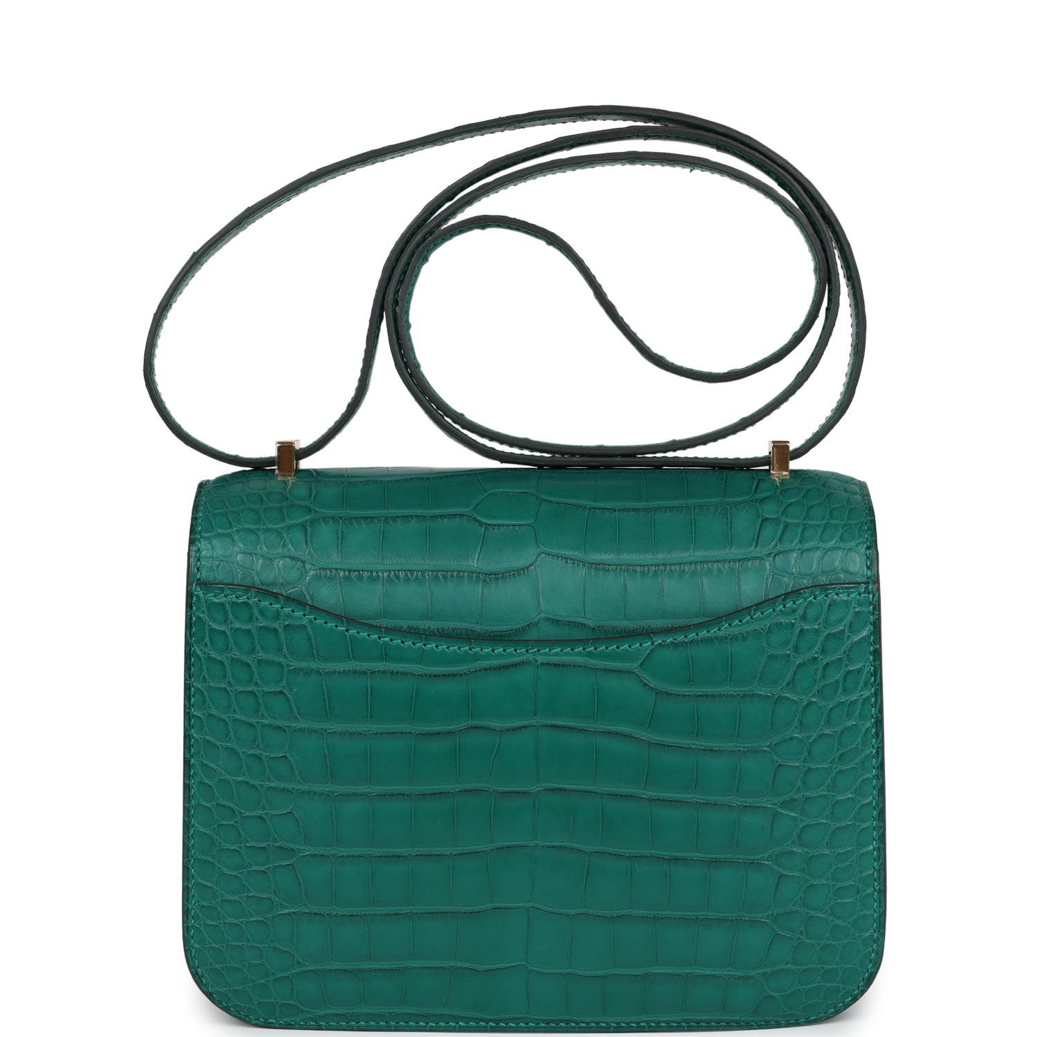 Hermes Constance 18 Malachite Matte Alligator Gold Hardware - Bob Flawless Skincare 